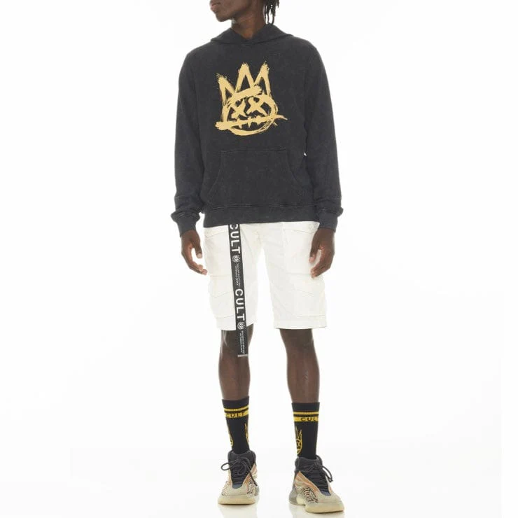 Cult Of Individuality Cargo Ridged Shorts (White) 622AC-CS08A - Image 3