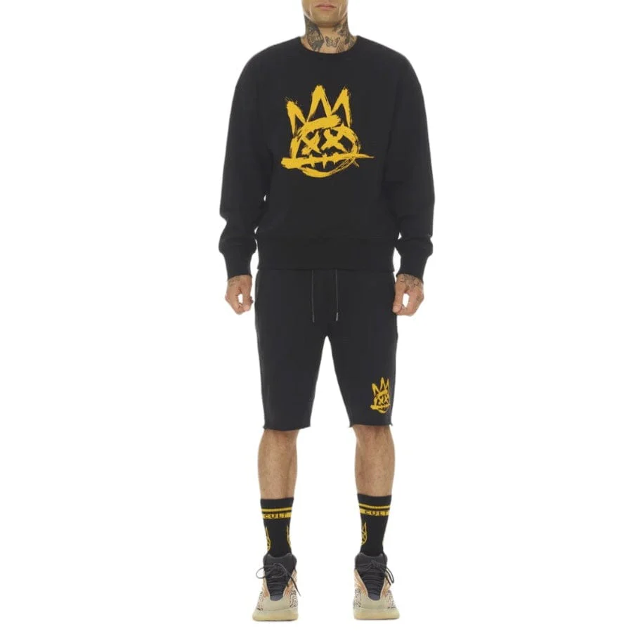 Cult Of Individuality Fleece Crewneck (Black) 622AC-FC24D - Image 3