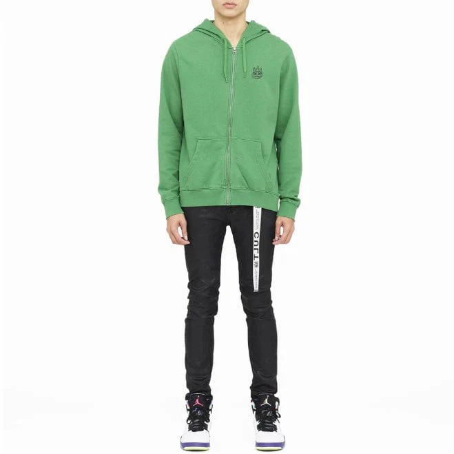 Cult Of Individuality Lightweight French Terry Zip Hoodie (Green) 621B0-ZH61C - Image 3