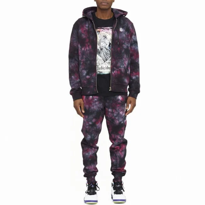 Cult Of Individuality Novelty Sweatpants (Merlot Tye Die) 621B8-SP23B - Image 4