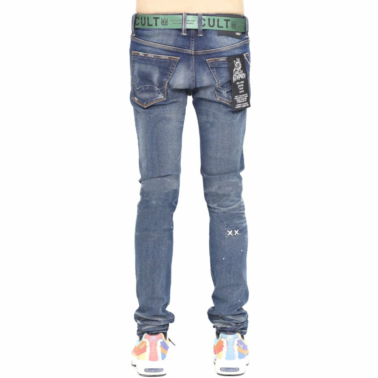 Cult Of Individuality Punk Super Skinny Belted Jean (Reyn) 621B12-SS04O - Image 3