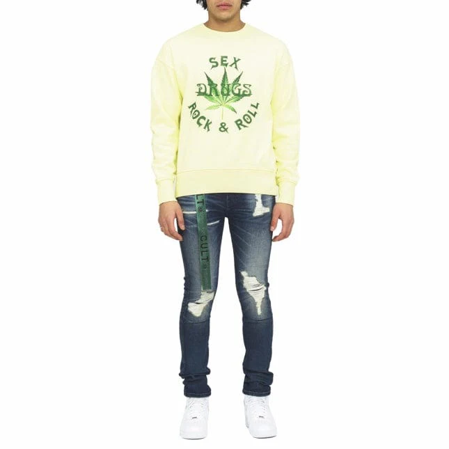 Cult Of Individuality Punk Super Skinny Belted Jeans (Nash) 621B11-SS04R - Image 4