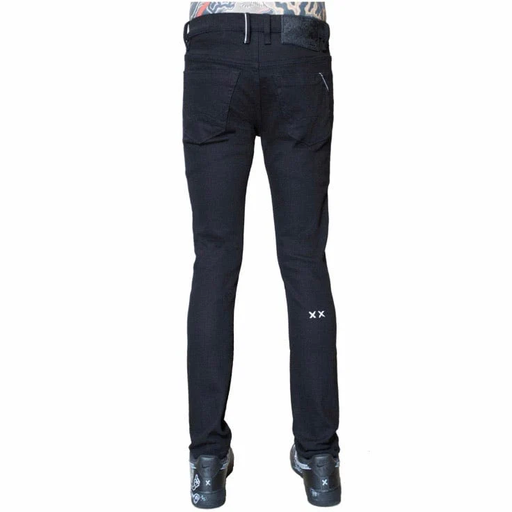 Cult Of Individuality Punk Super Skinny Stretch Jeans (Black) 69BC-SS06O - Image 3