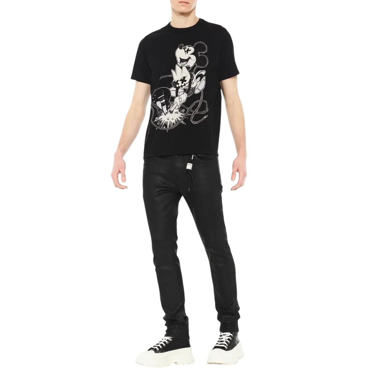 Cult Of Individuality Rocker Slim 602 Jeans (Black Coated) 625B10-RS3H - Image 5