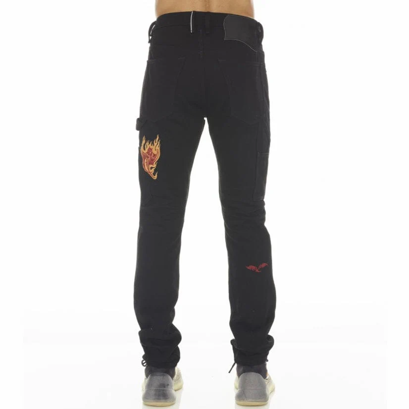 Cult Of Individuality Rocker Slim Ridged Jeans (Black) 622A2-RS01J - Image 3