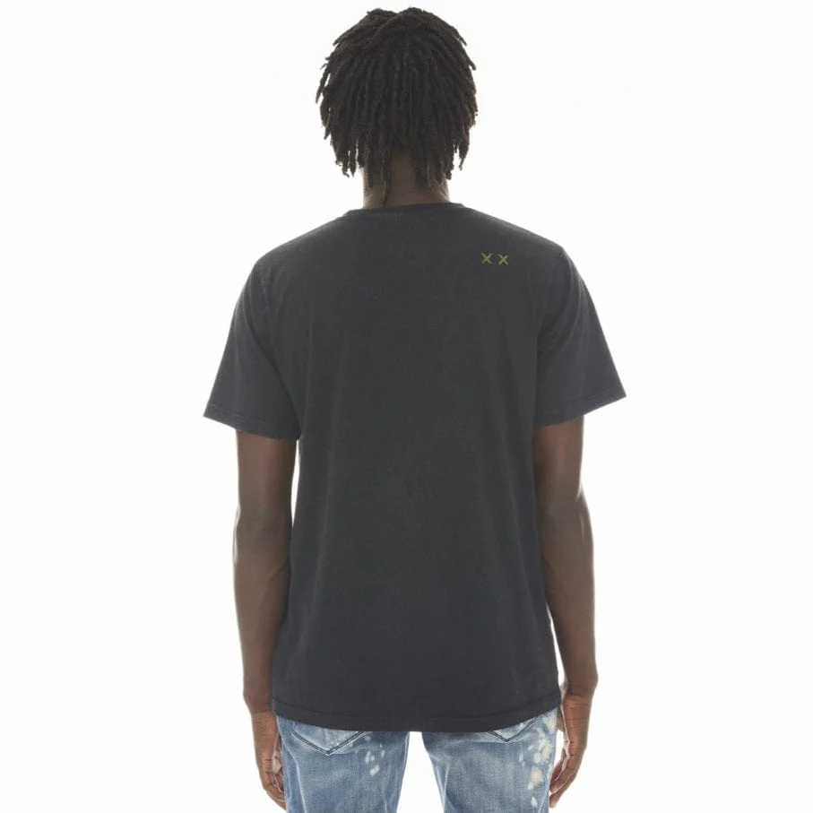 Cult Of Individuality "Rolling Stoned" Short Sleeve Tee (Black/AC DC) 622A4-K47A - Image 2