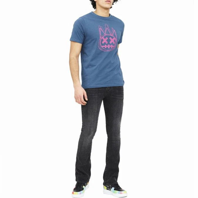 Cult Of Individuality Shimuchan Logo Short Sleeve T Shirt (Marina) 621B0-K59H - Image 3
