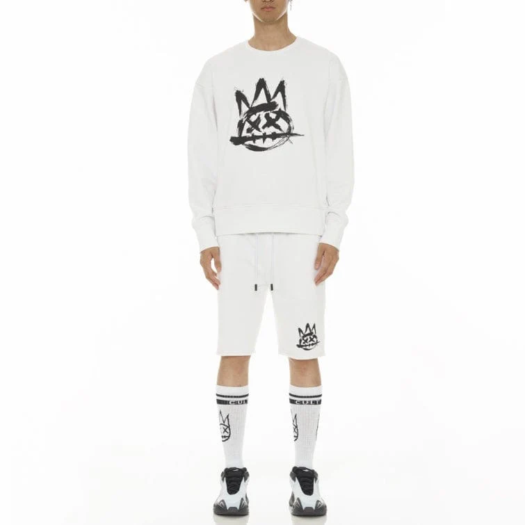 Cult Of Individuality Sweatshort (White) 622AC-SH27B - Image 3