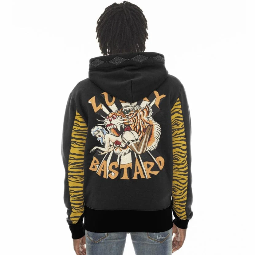 Cult Of Individuality Tiger Full Zip Hoodie (Black) 622A2-ZH96A - Image 2