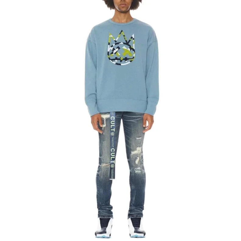 Cult Of Indivudality Crewneck (Blue Heaven) 622B10-FC18B - Image 3