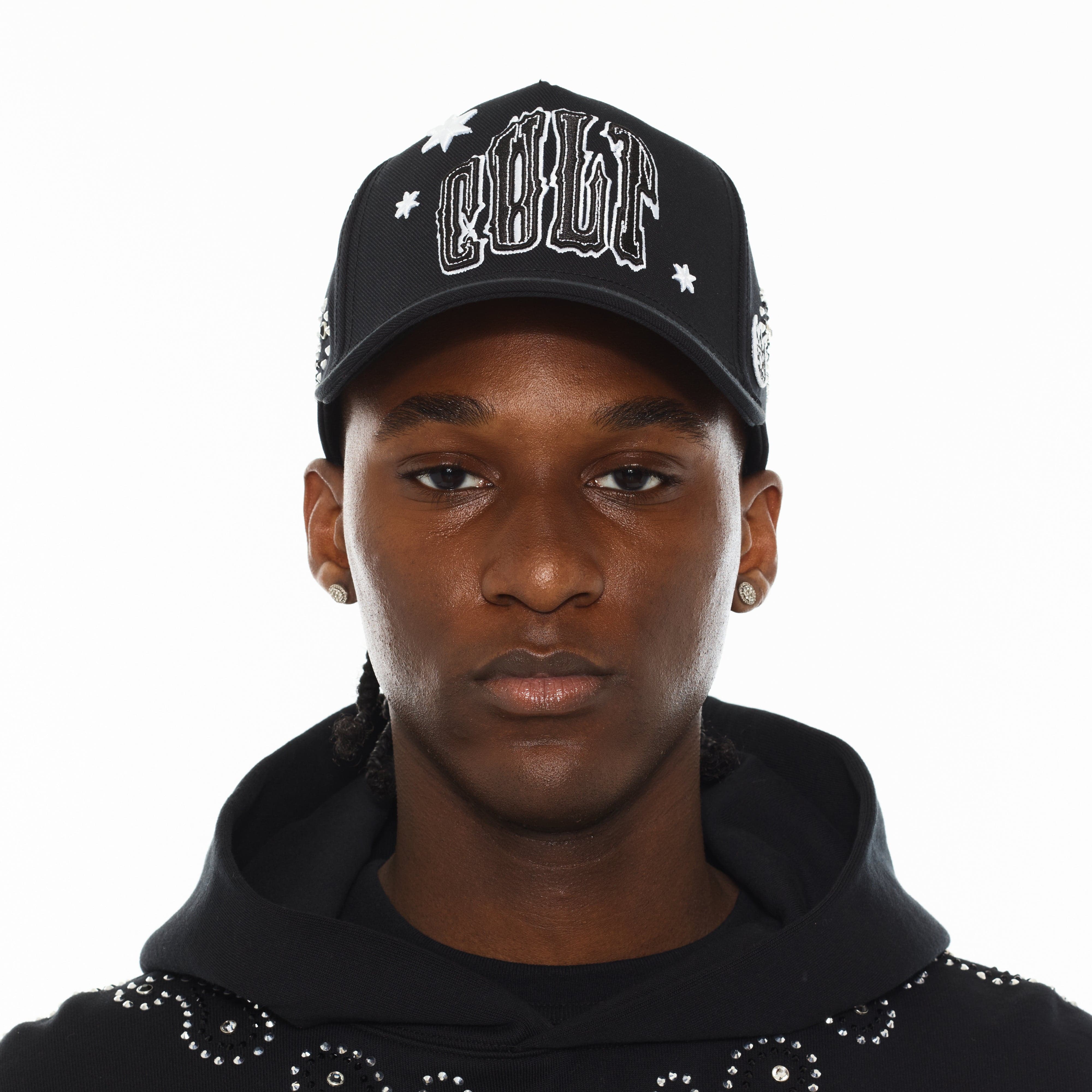 Cult x El Alfa Premium Paisley 5 Panel A Frame Trucker Hat in Black - Image 3