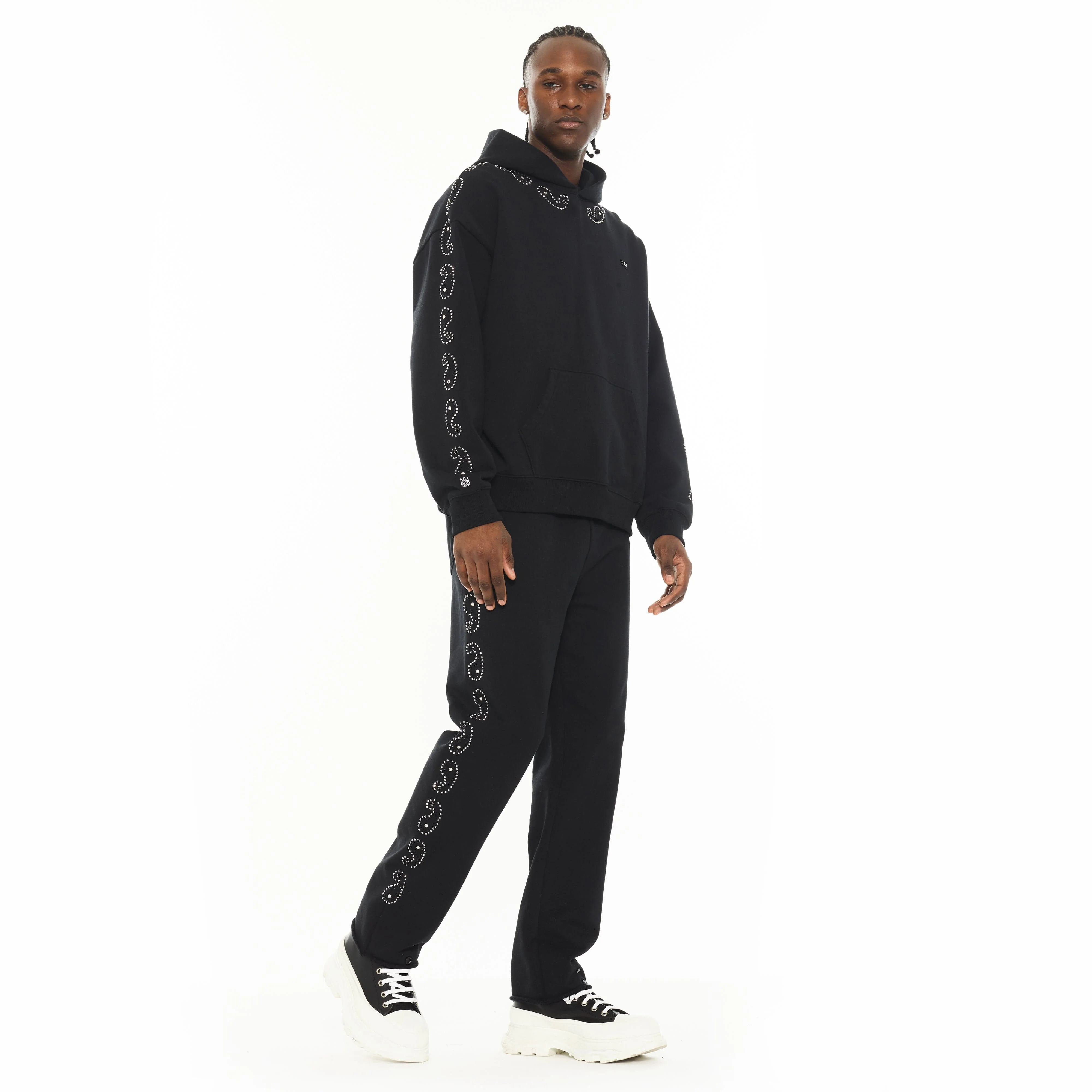 Cult x El Alfa Premium Pullover Novelty Hoody in Paisley - Image 4