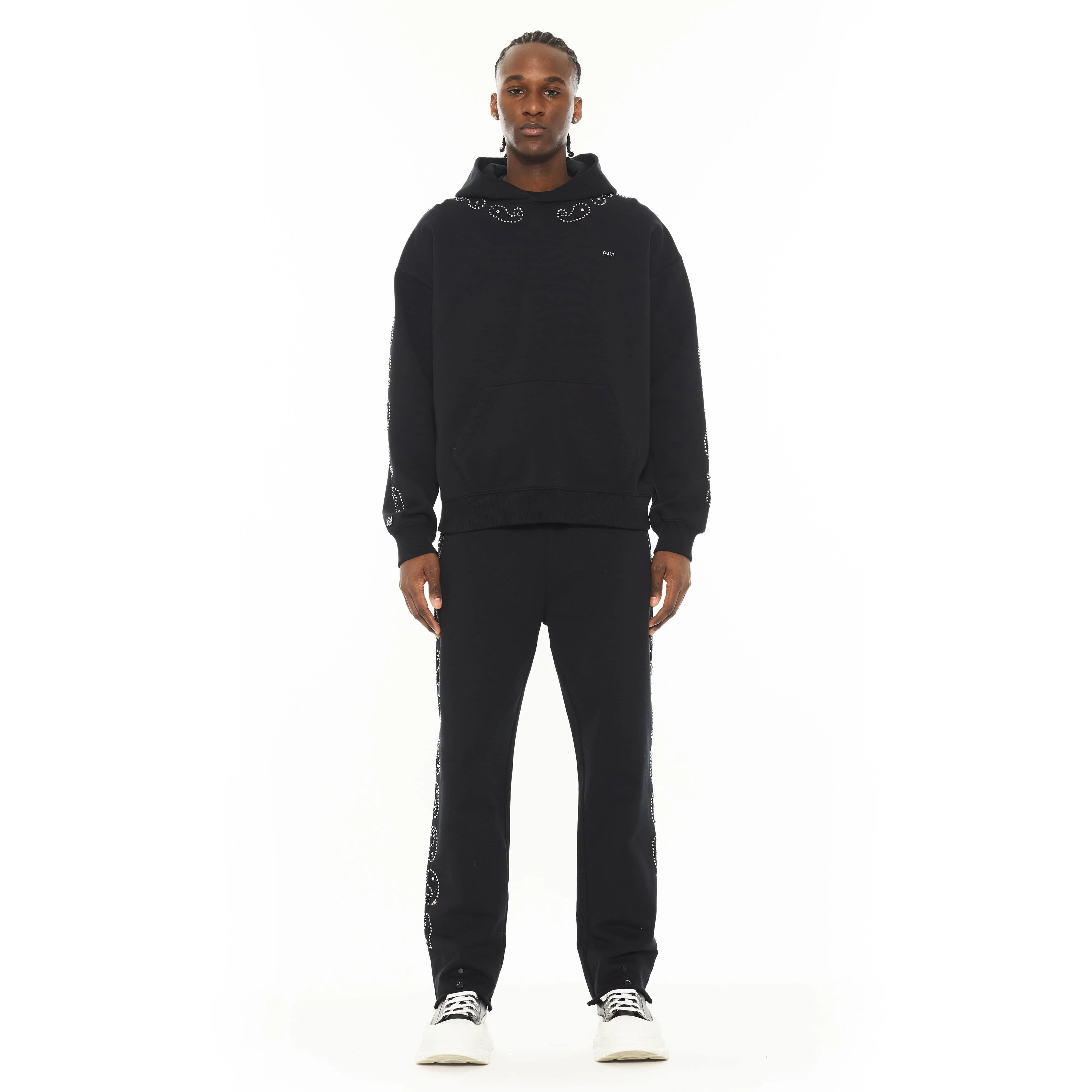 Cult x El Alfa Premium Pullover Novelty Hoody in Paisley - Image 5