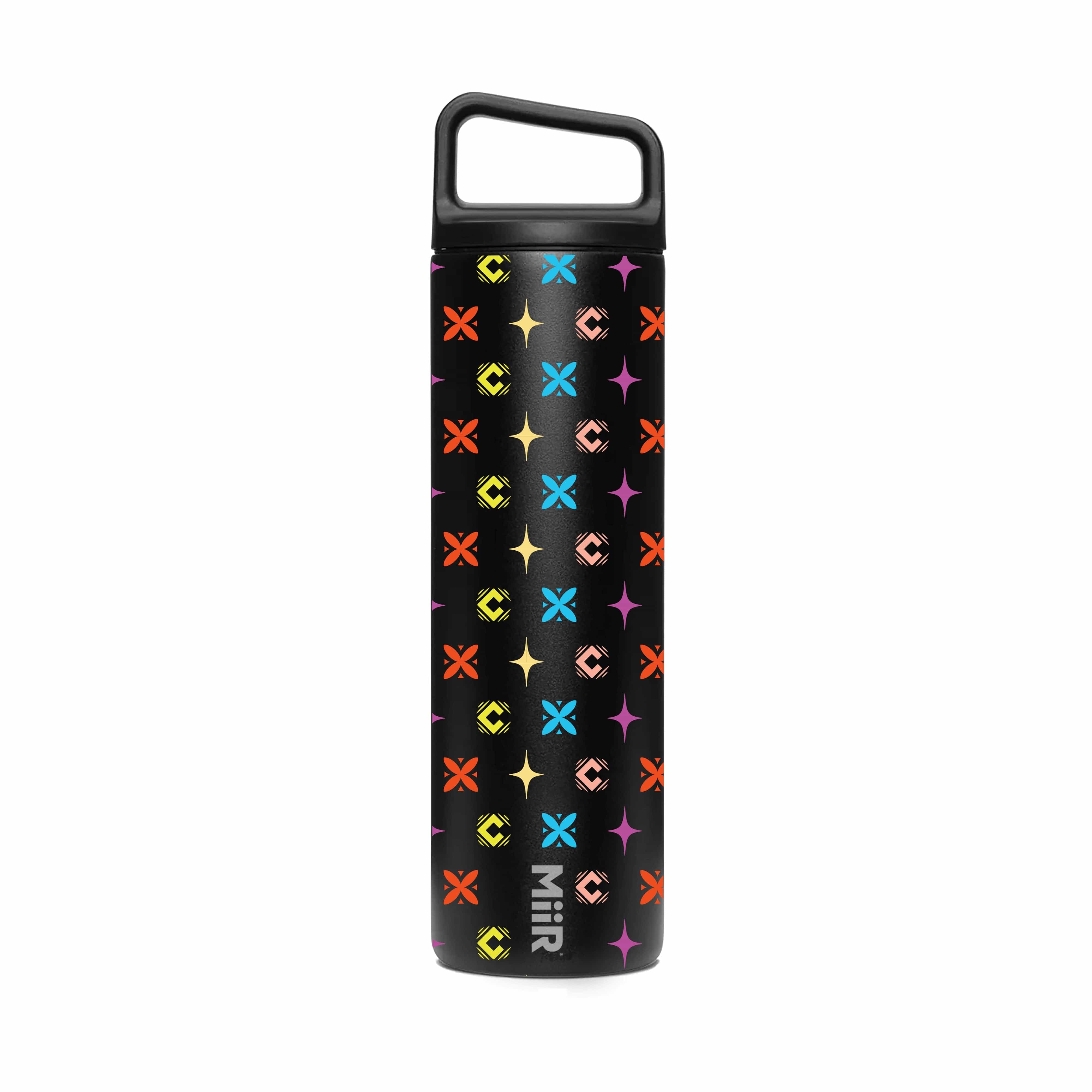 Cult x MiiR Limited Edition Climate+ 20 oz Wide Mouth Vacuum Insulation Bottle in CX Monogram Multicolor White or Black - Image 2