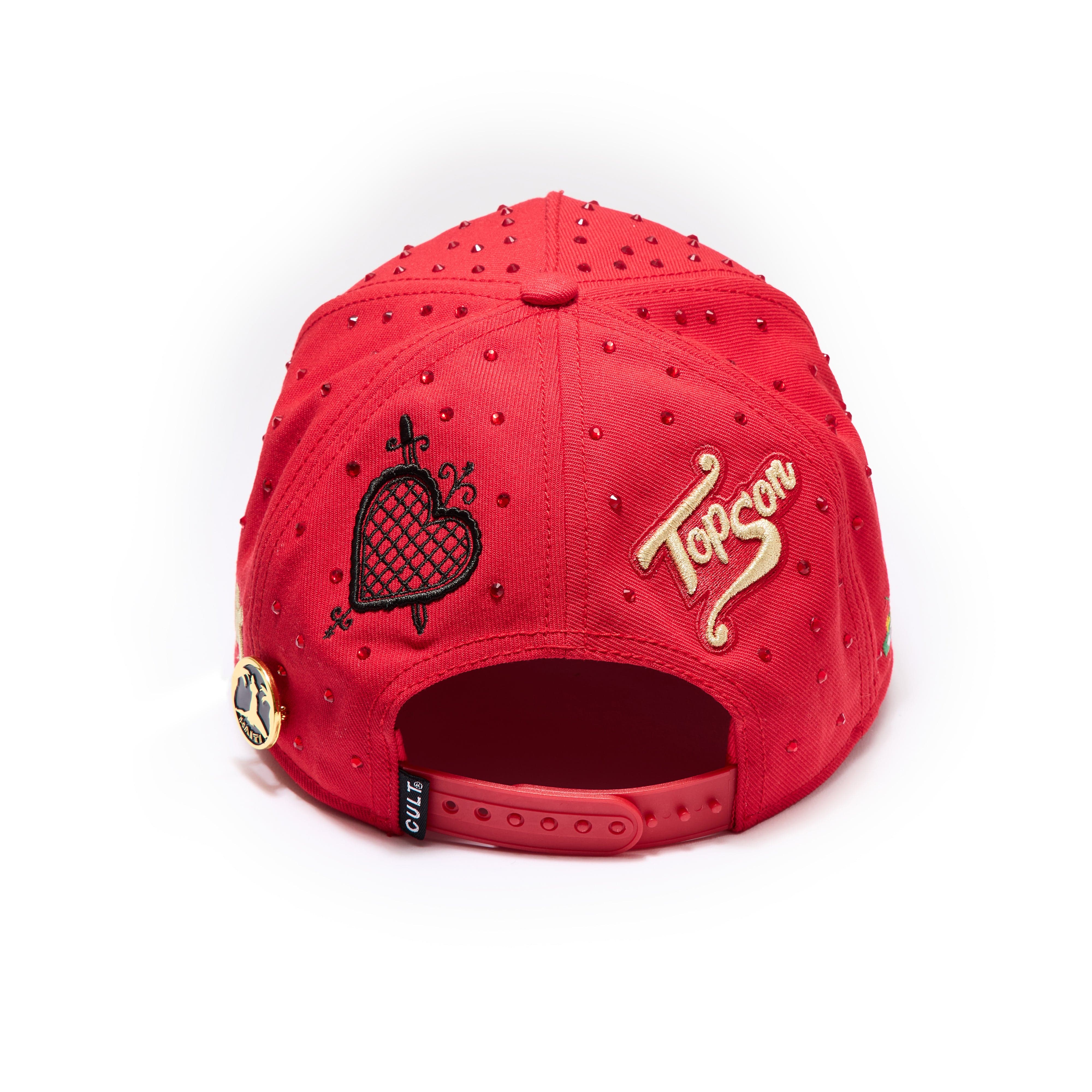 Cult X Topson Trucker Hat In Red - Image 5