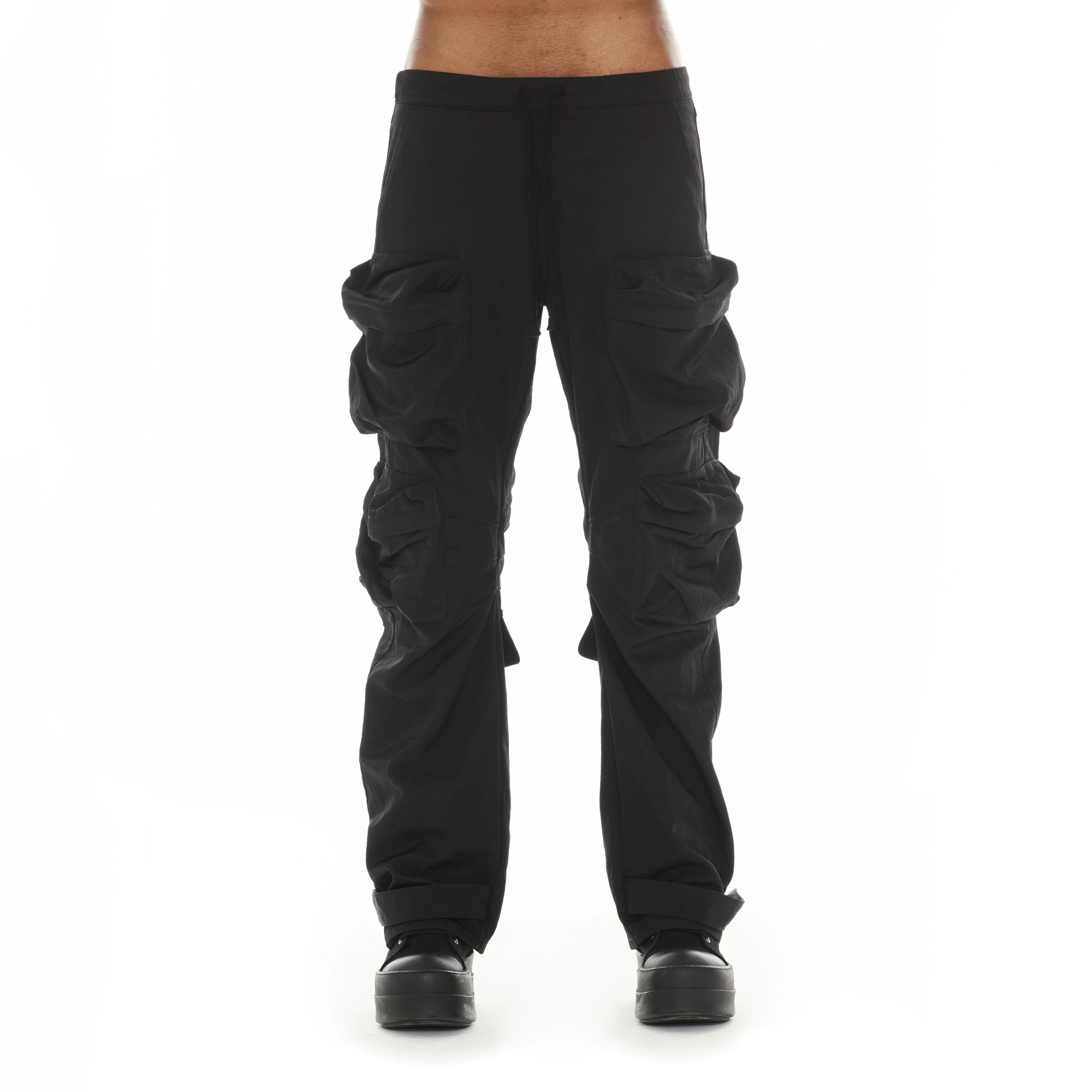 Cult's Baggy Cargo 610 Jeans in Black Nylon - Image 2