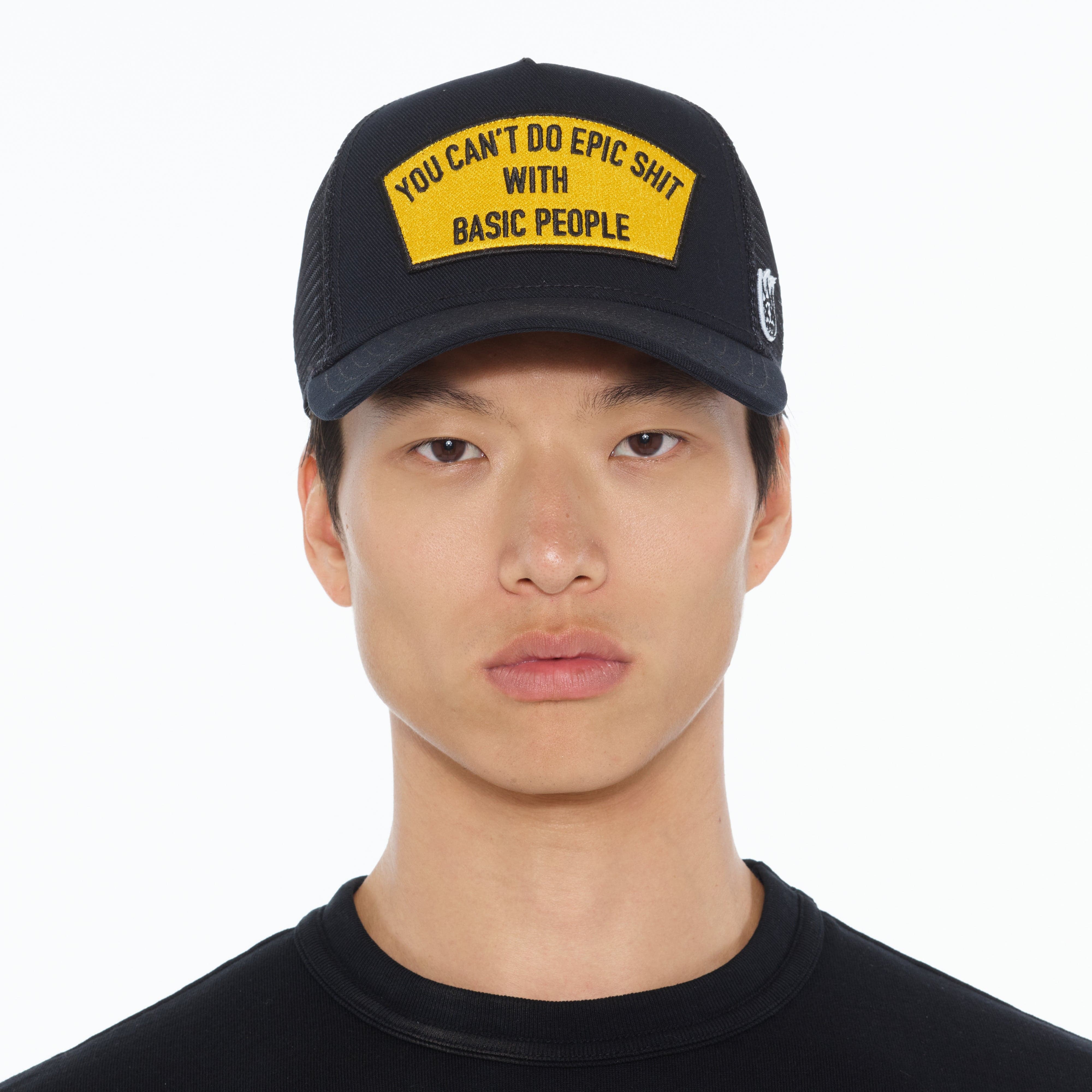 Cult's "Cant Do Epic Shit" Mesh Back Trucker Hat in Black - Image 2