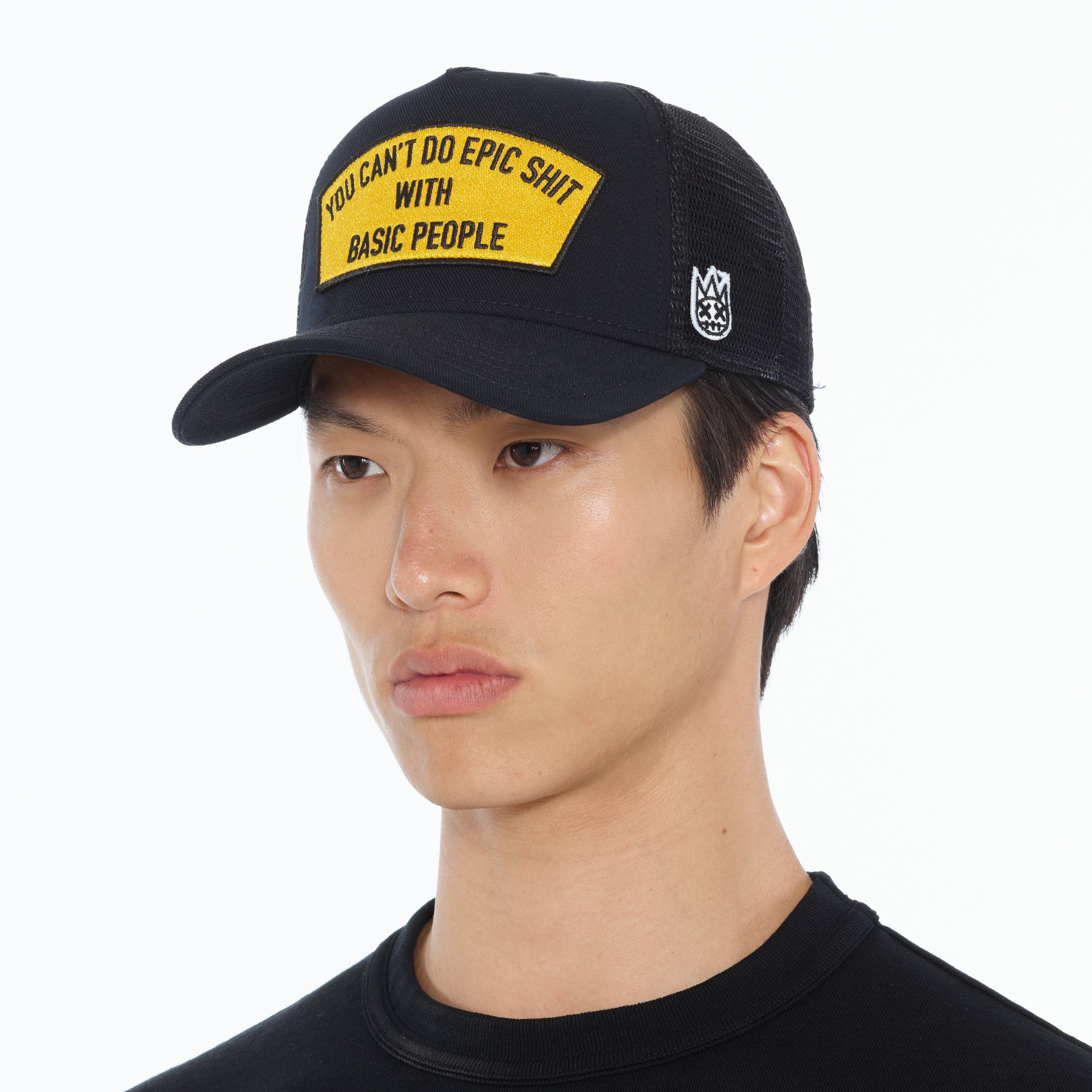 Cult's "Cant Do Epic Shit" Mesh Back Trucker Hat in Black - Image 3