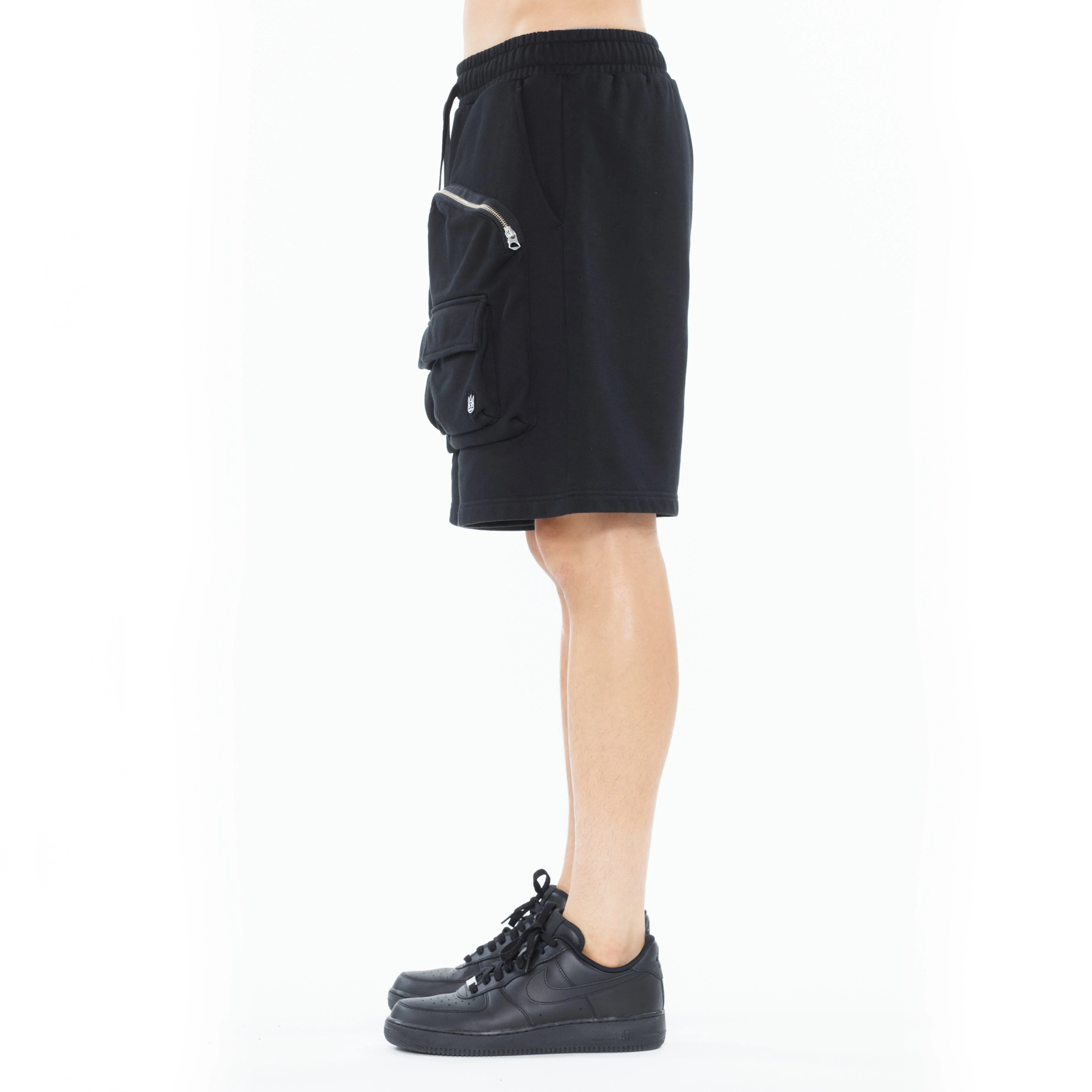 Cult's Cargo Shorts in Black - Image 4