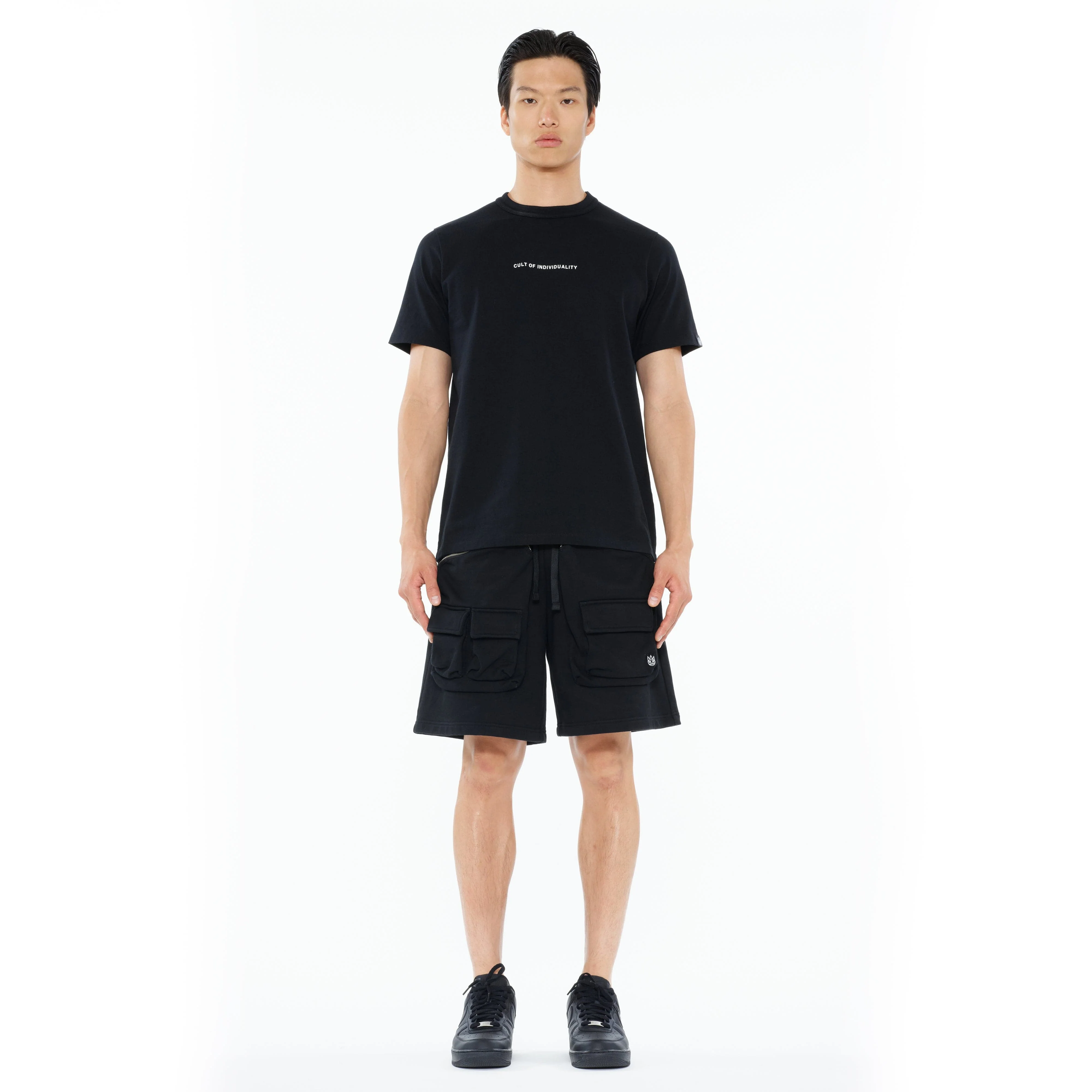 Cult's Cargo Shorts in Black - Image 5