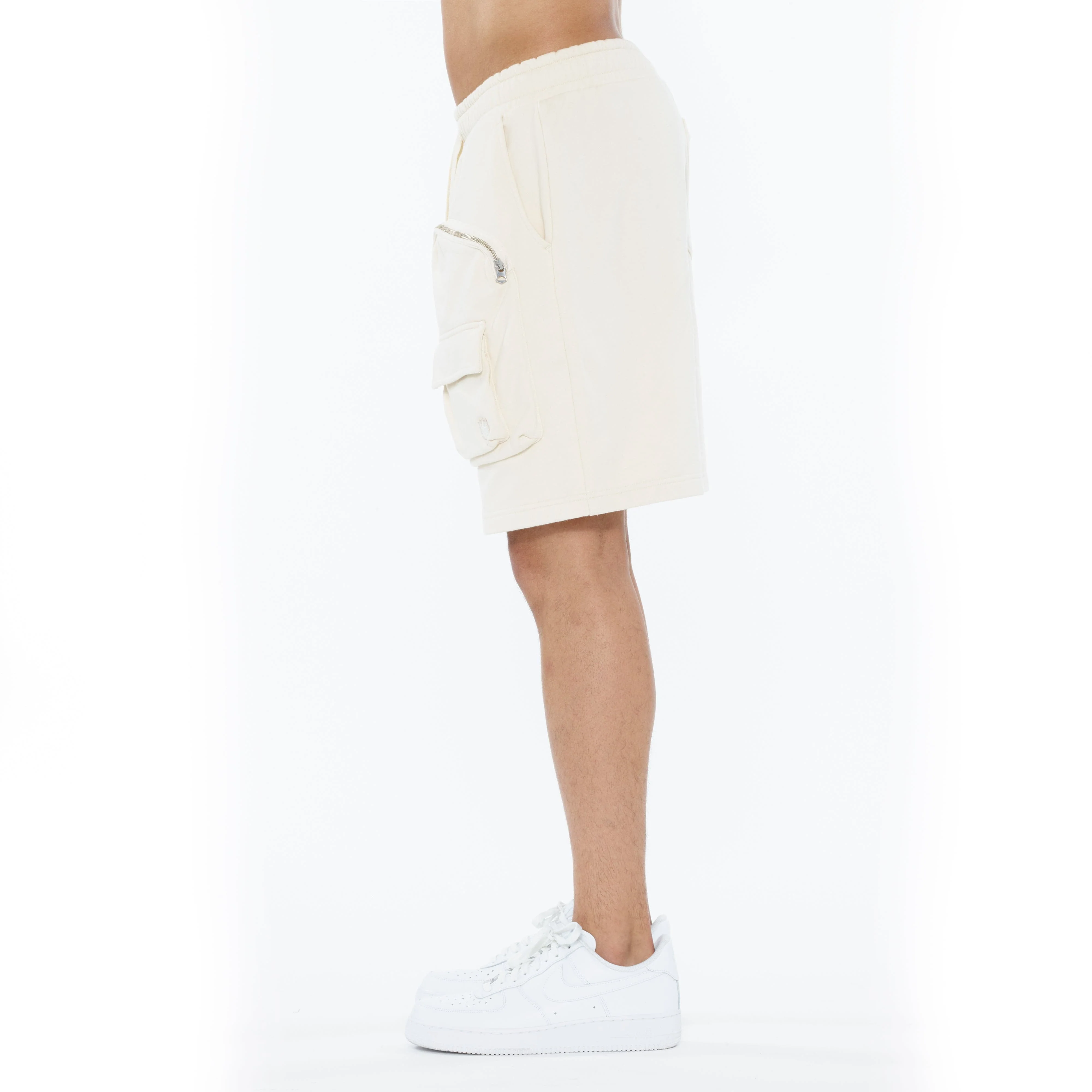 Cult's Cargo Shorts in Winter White - Image 4