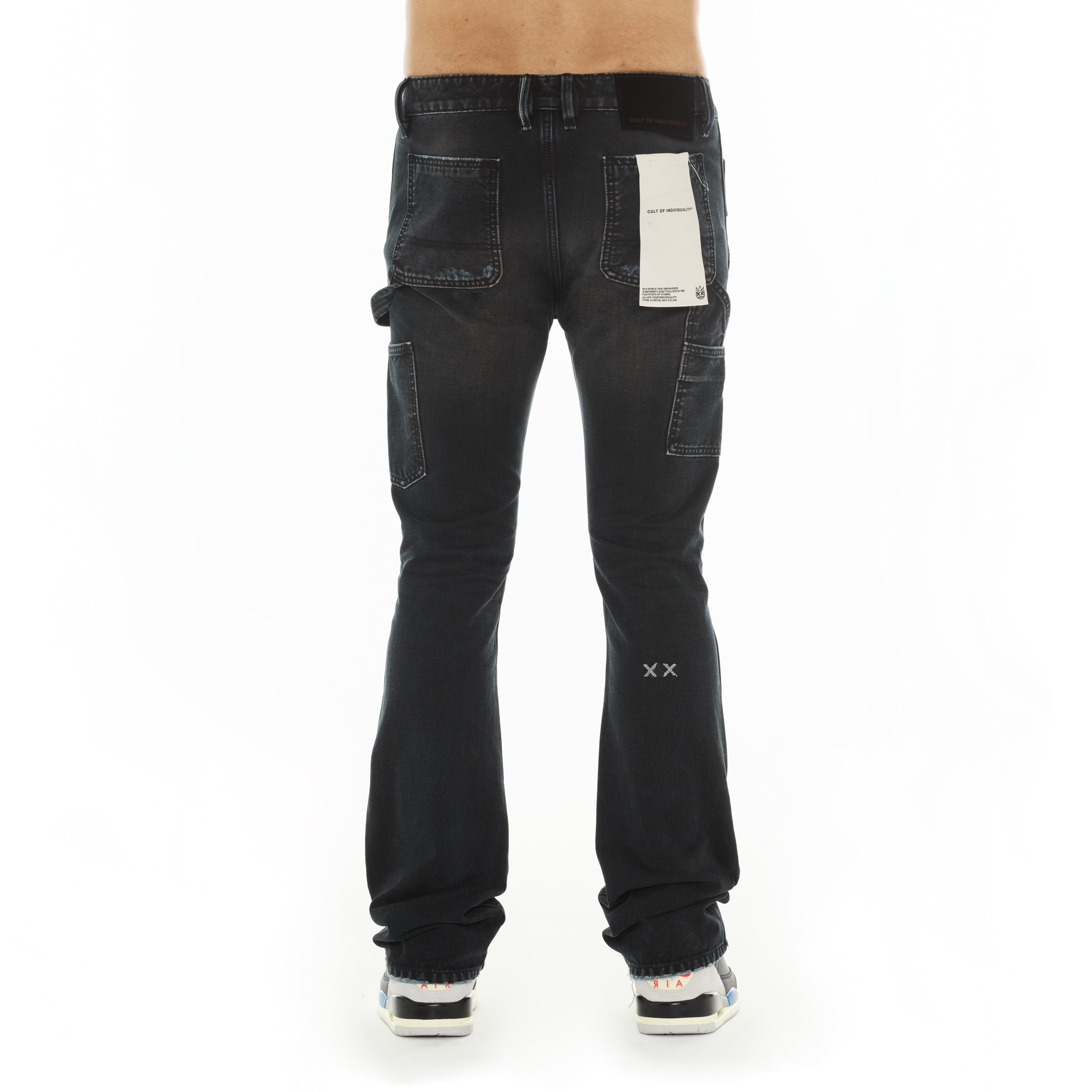 Cult's Carpenter Lenny Bootcut Jeans in Vintage Black - Image 3
