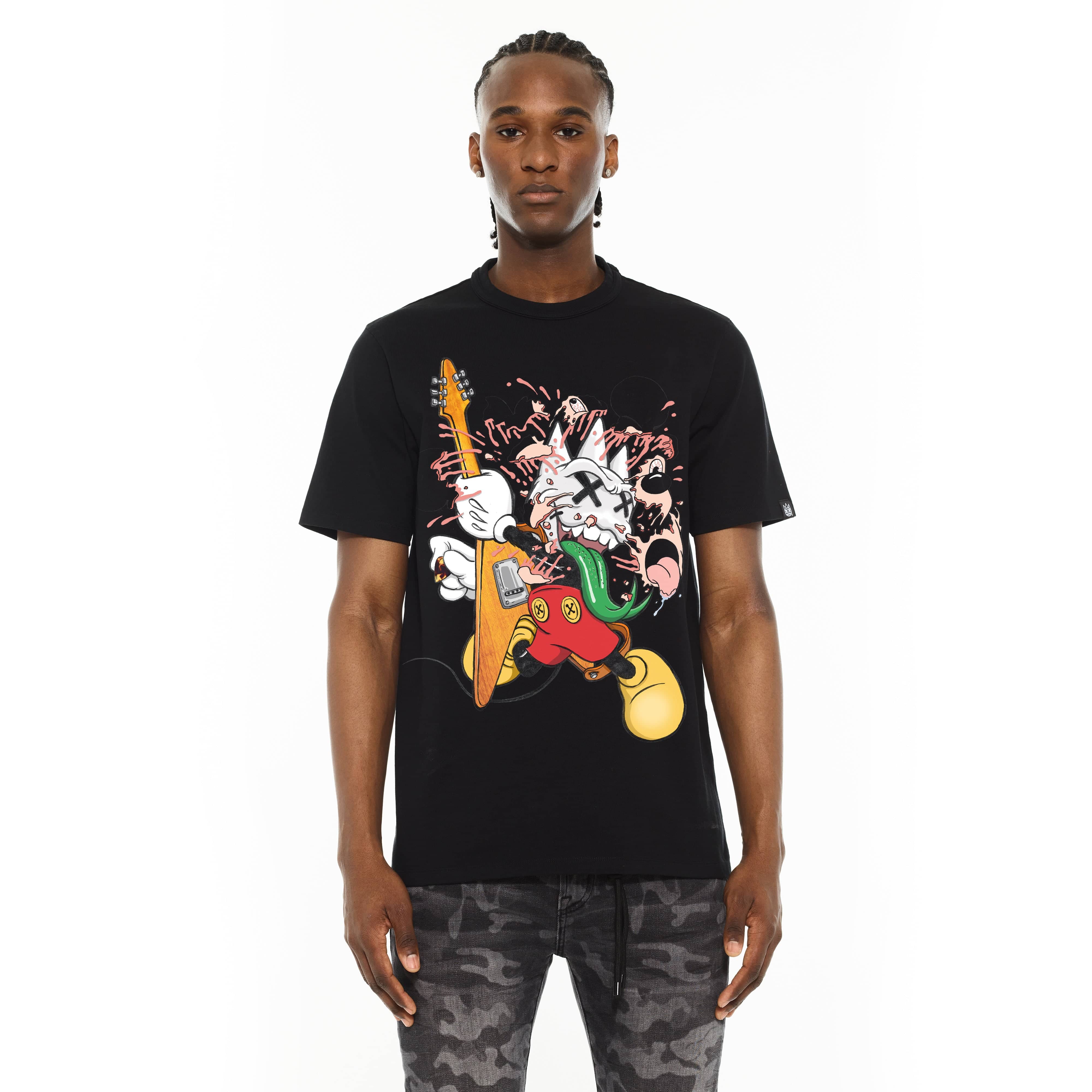 Cult's Crew Neck Tee - Rock N Roll in Black - Image 2
