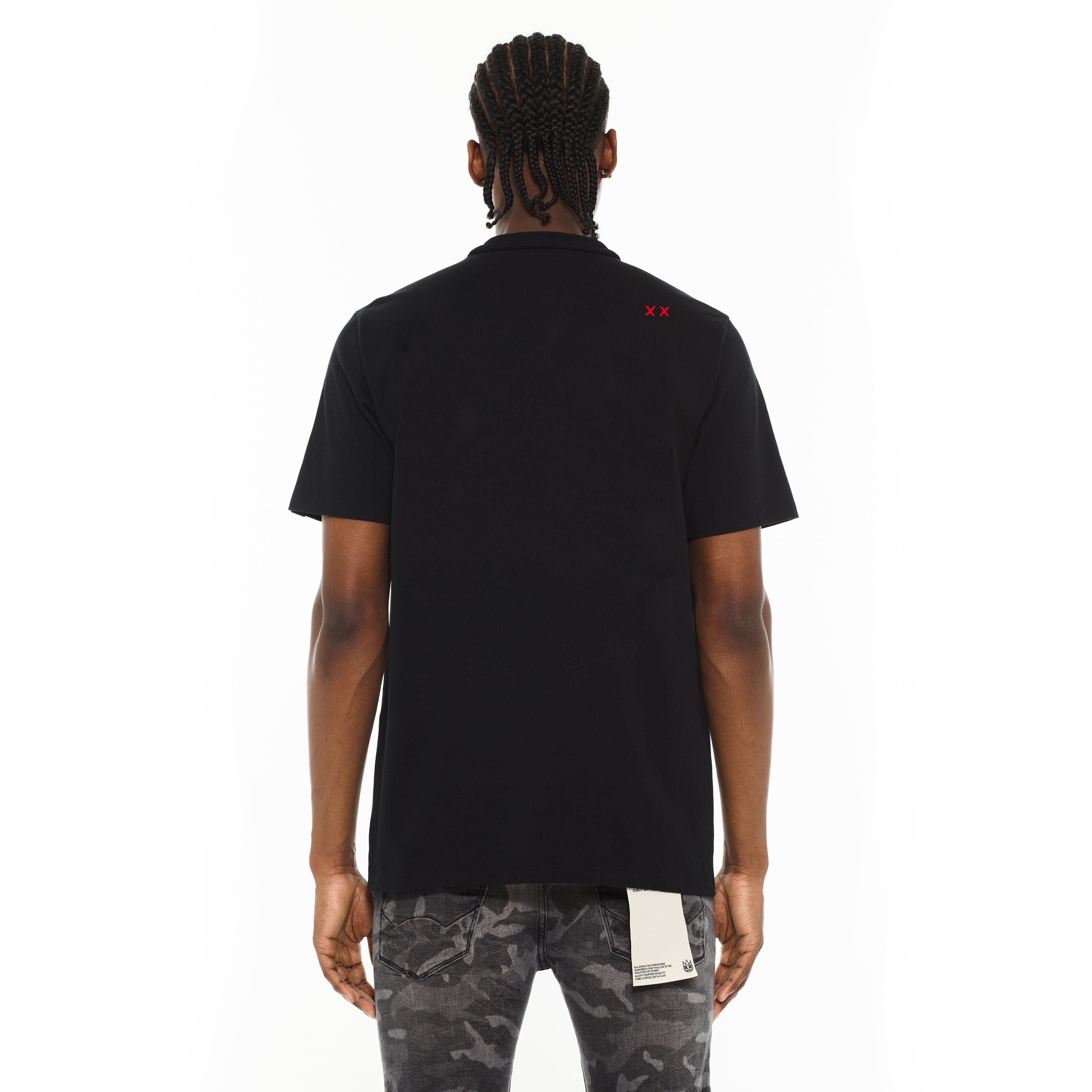 Cult's Crew Neck Tee - Rock N Roll in Black - Image 3