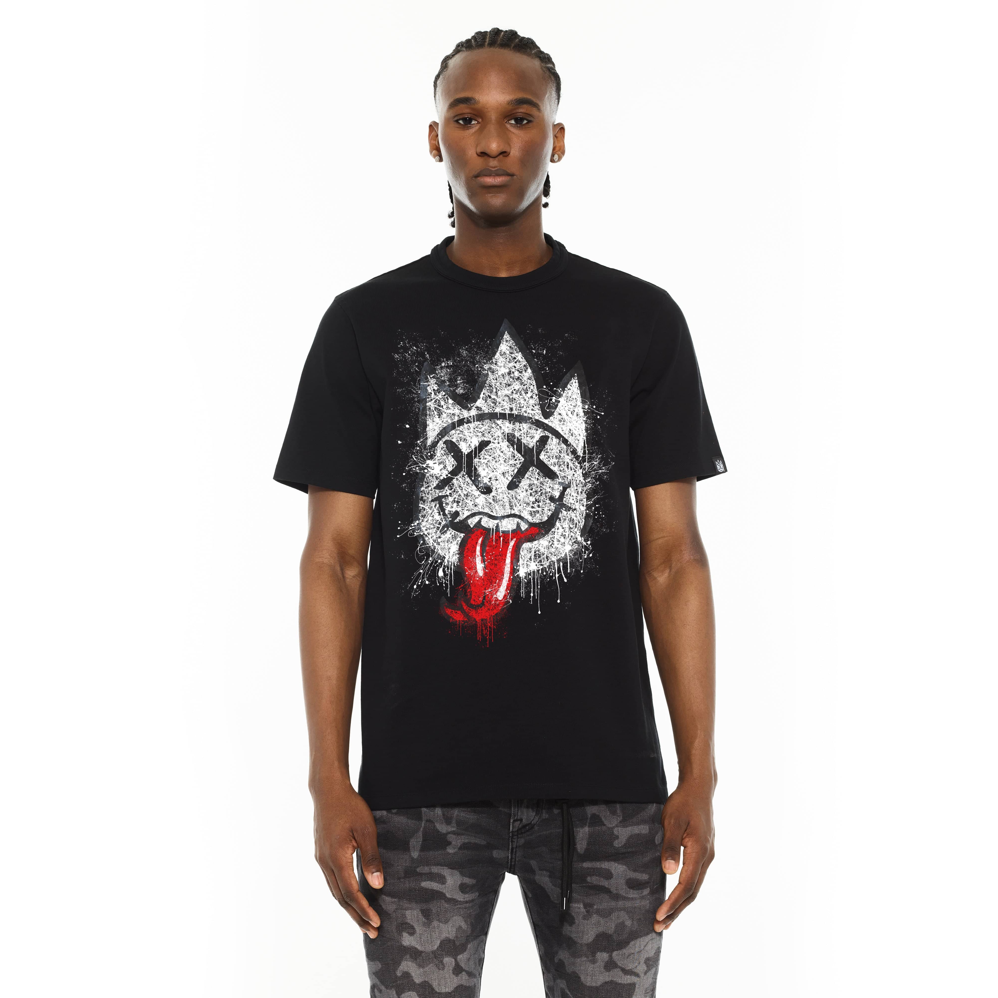 Cult's Crew Neck Tee - Tongue in Black - Image 2
