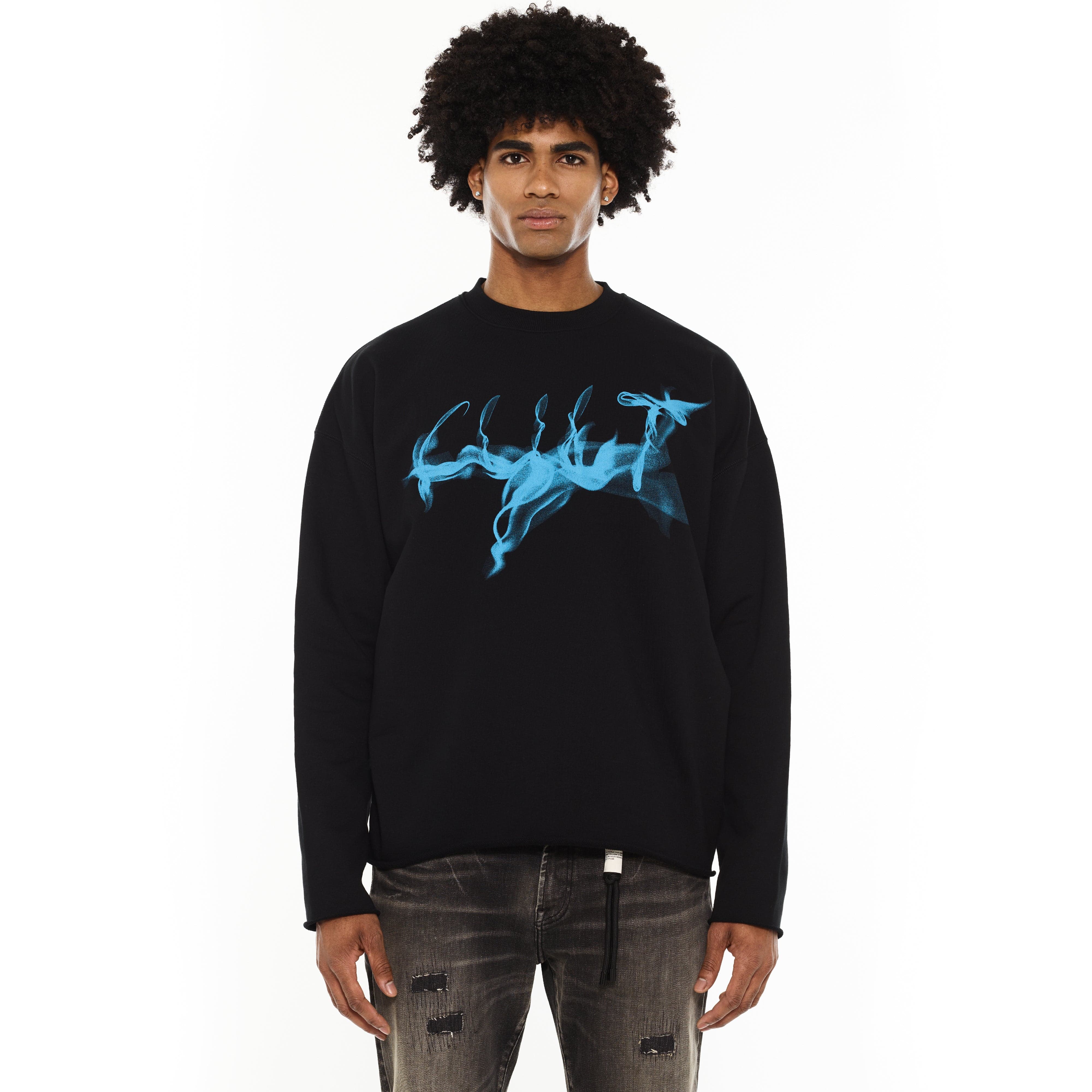Cult's Crew Novelty Sweatshirt in Black - Image 2