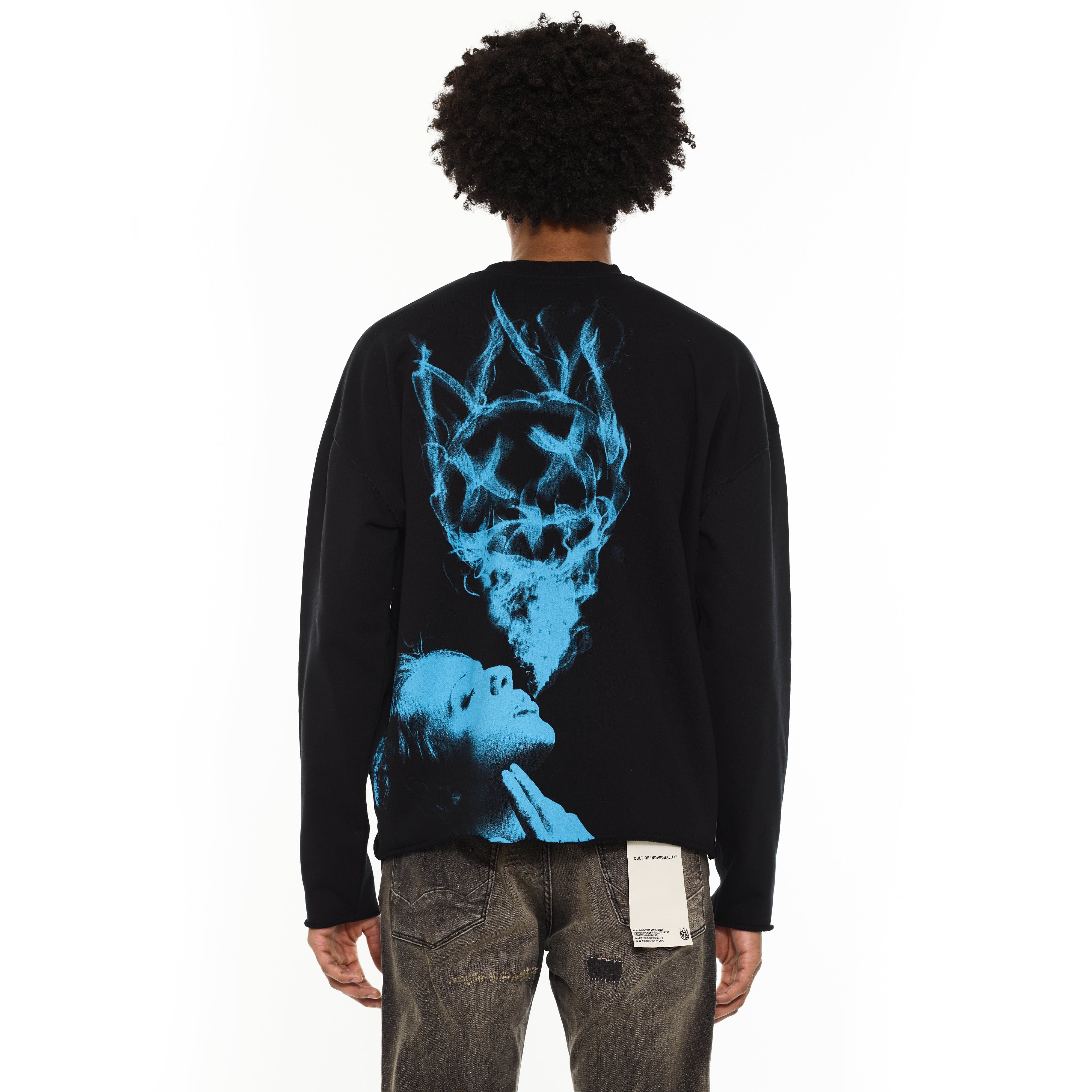 Cult's Crew Novelty Sweatshirt in Black - Image 3
