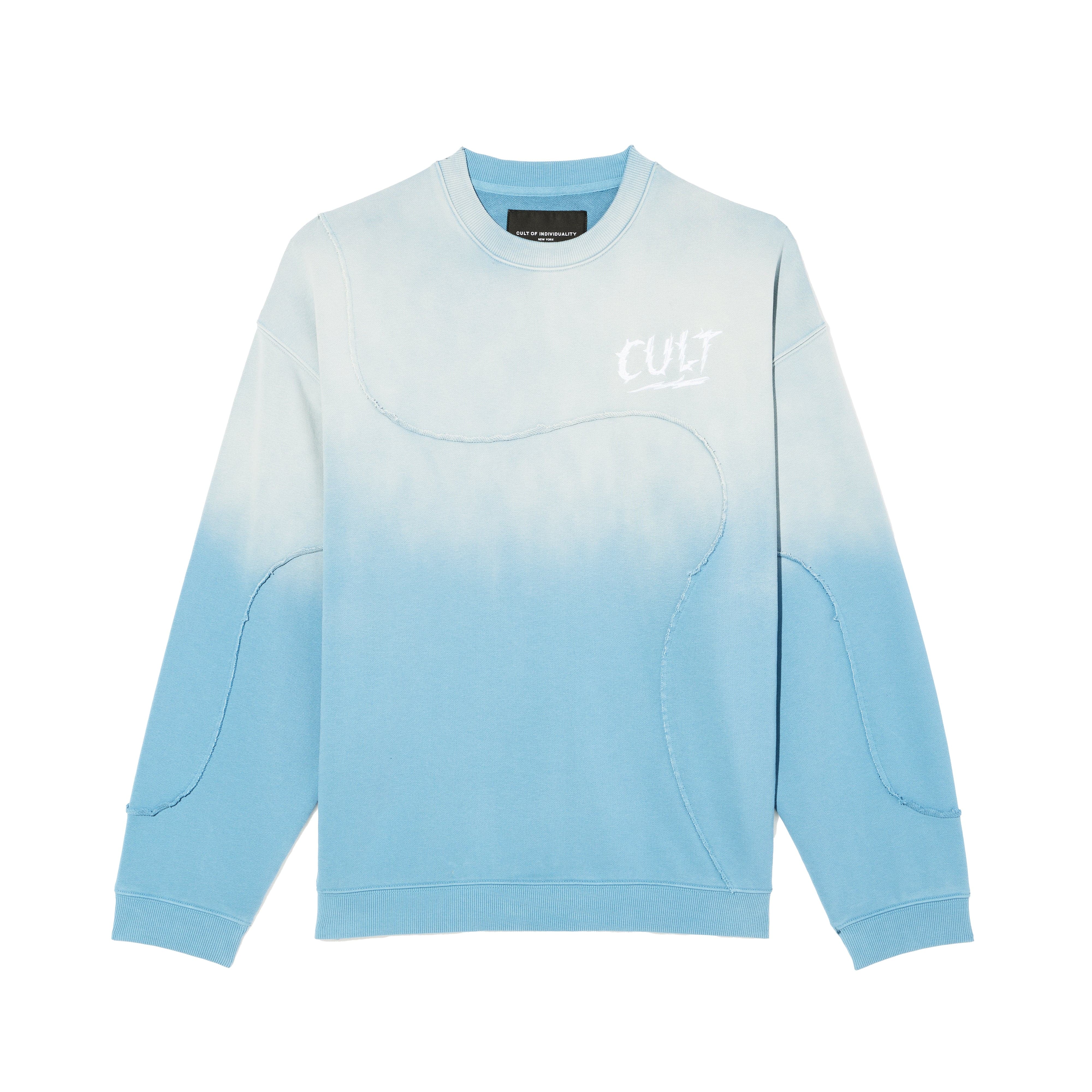 Cult's Crew Novelty Sweatshirt in Blue Steel