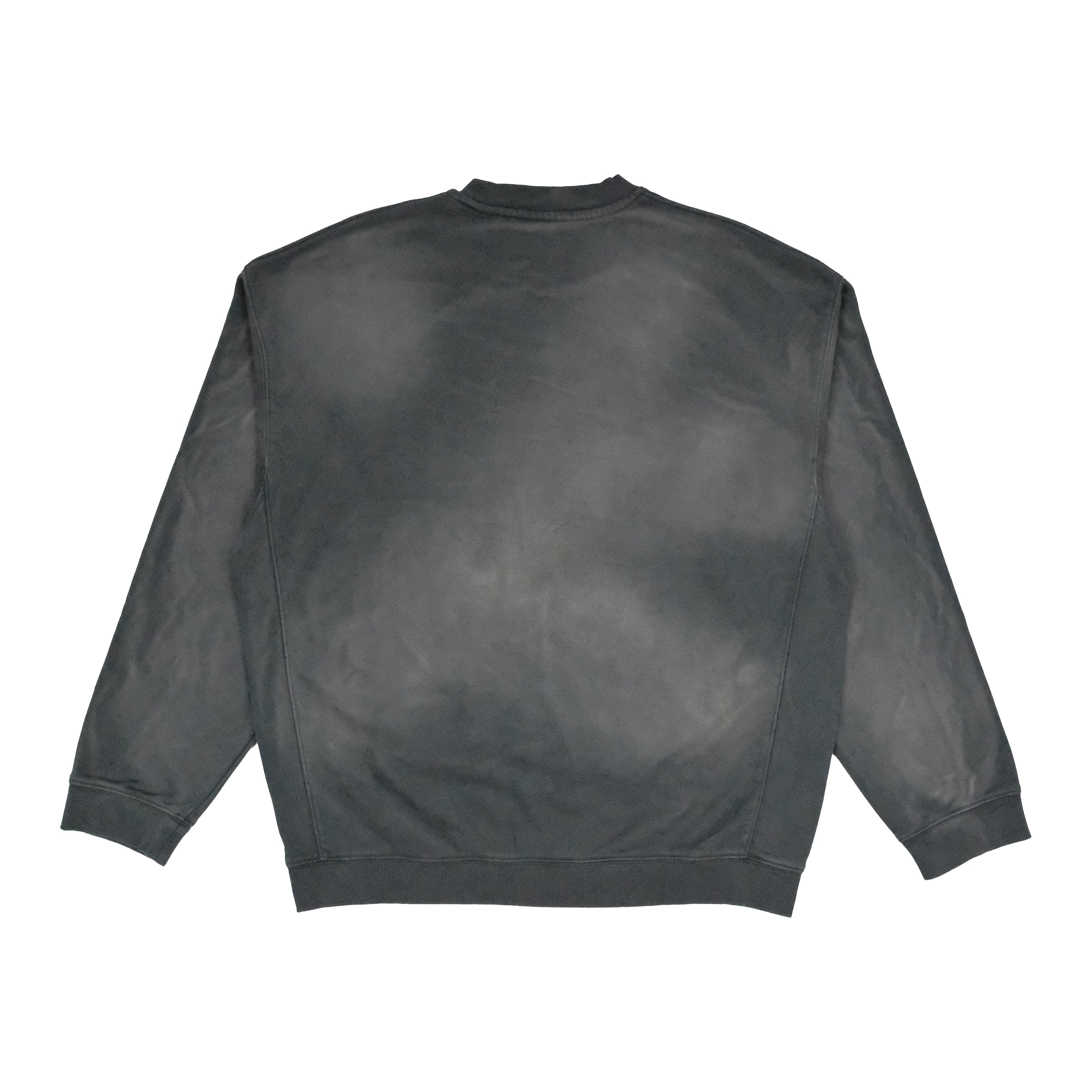 Cult's Crew Novelty Sweatshirt in Vintage Charcoal - Image 2