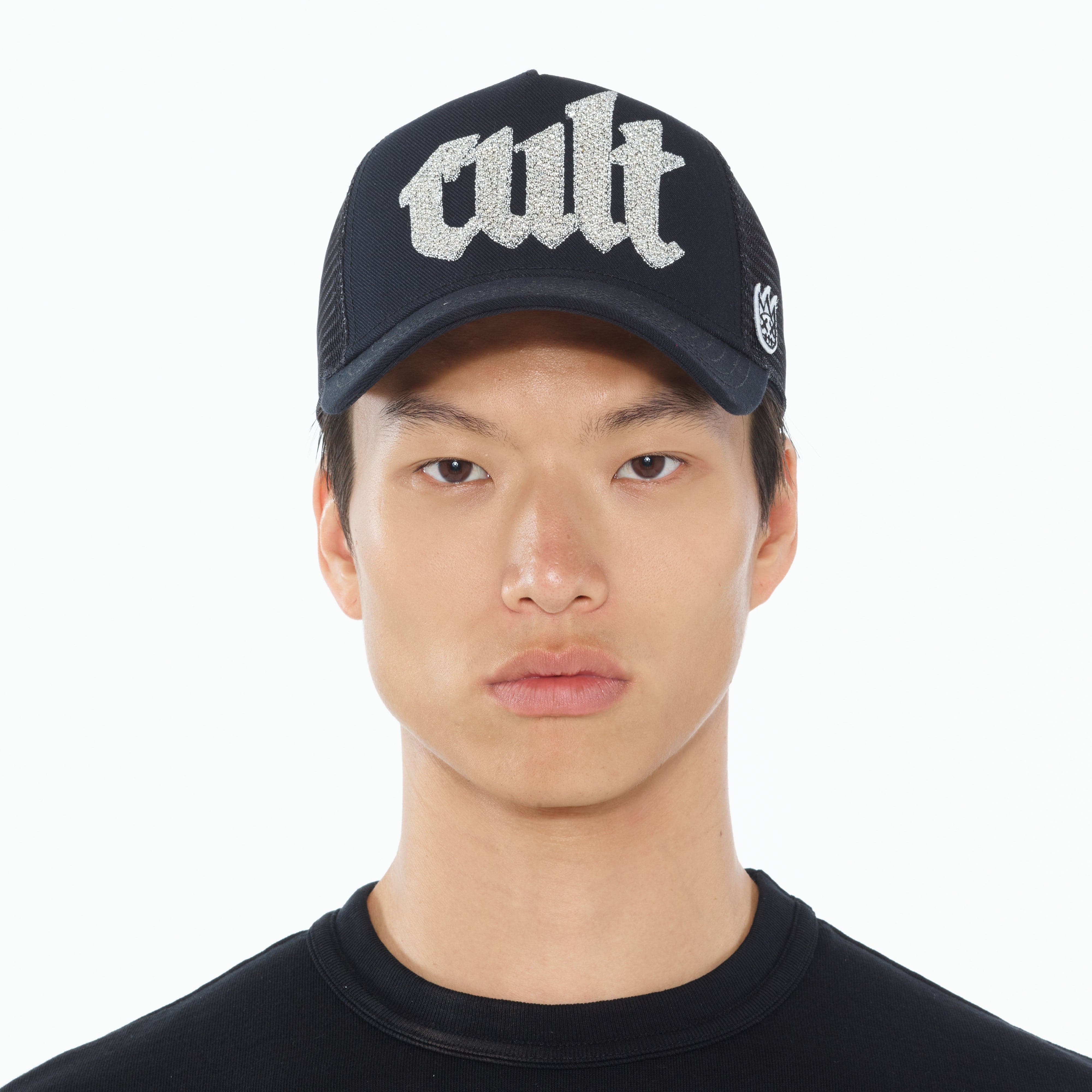 Cult's Crystal Cult Script Logo Hat in Black - Image 2