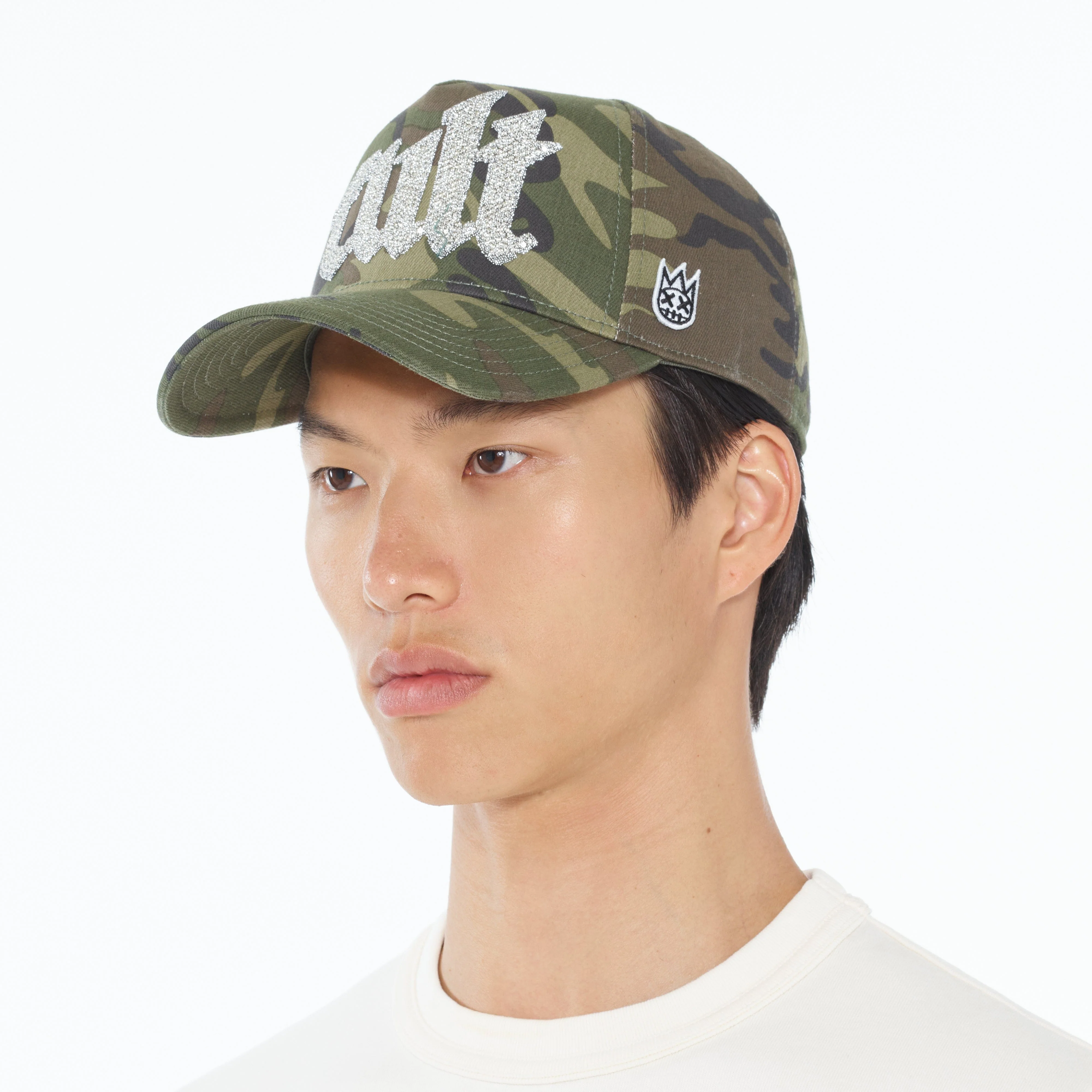 Cult's Crystal Cult Script Logo Hat in Camo - Image 3