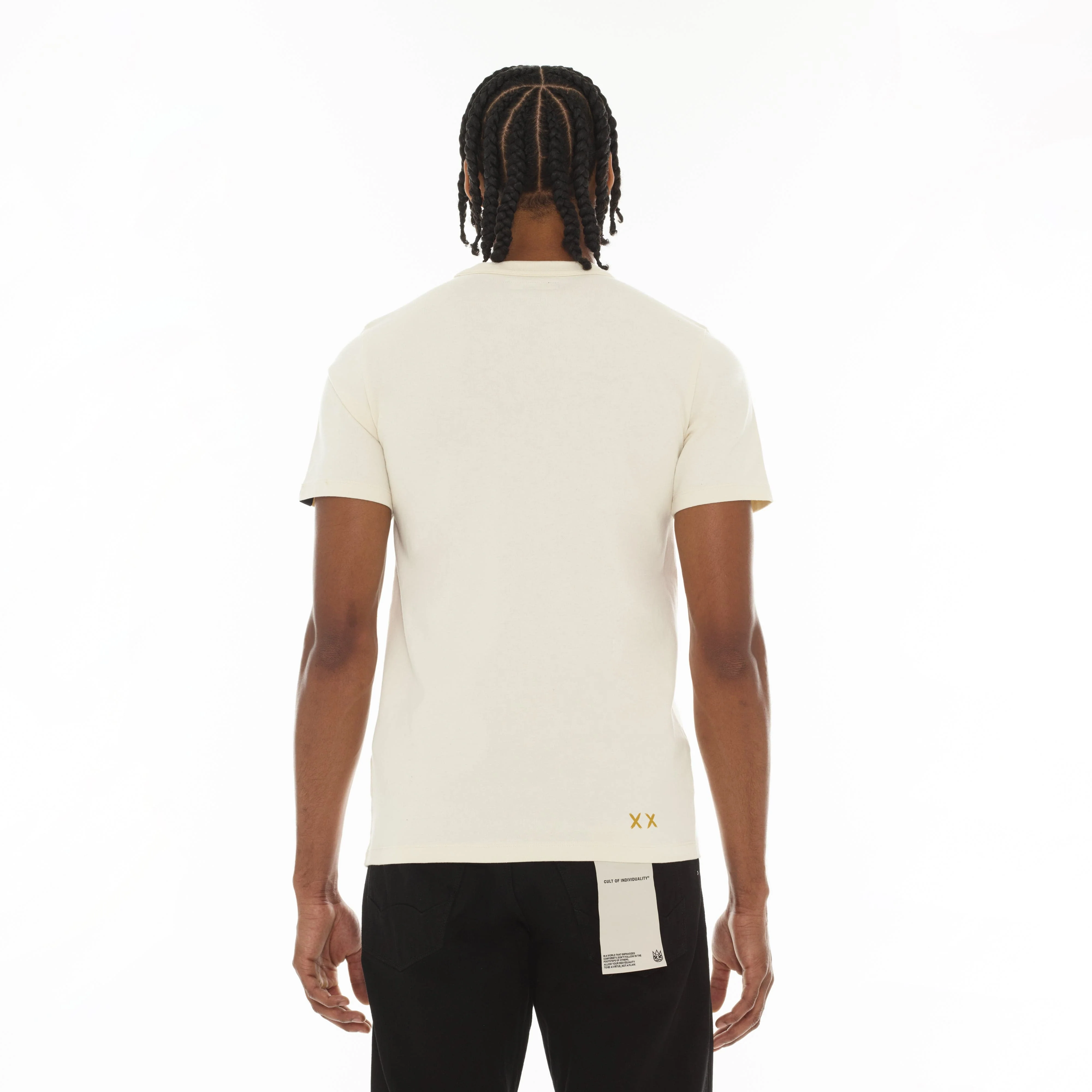 Cult's Crystallized Limited Edition Heavyweight Short Sleeve Crew Neck Tee "Cuba" in Winter White - Image 7