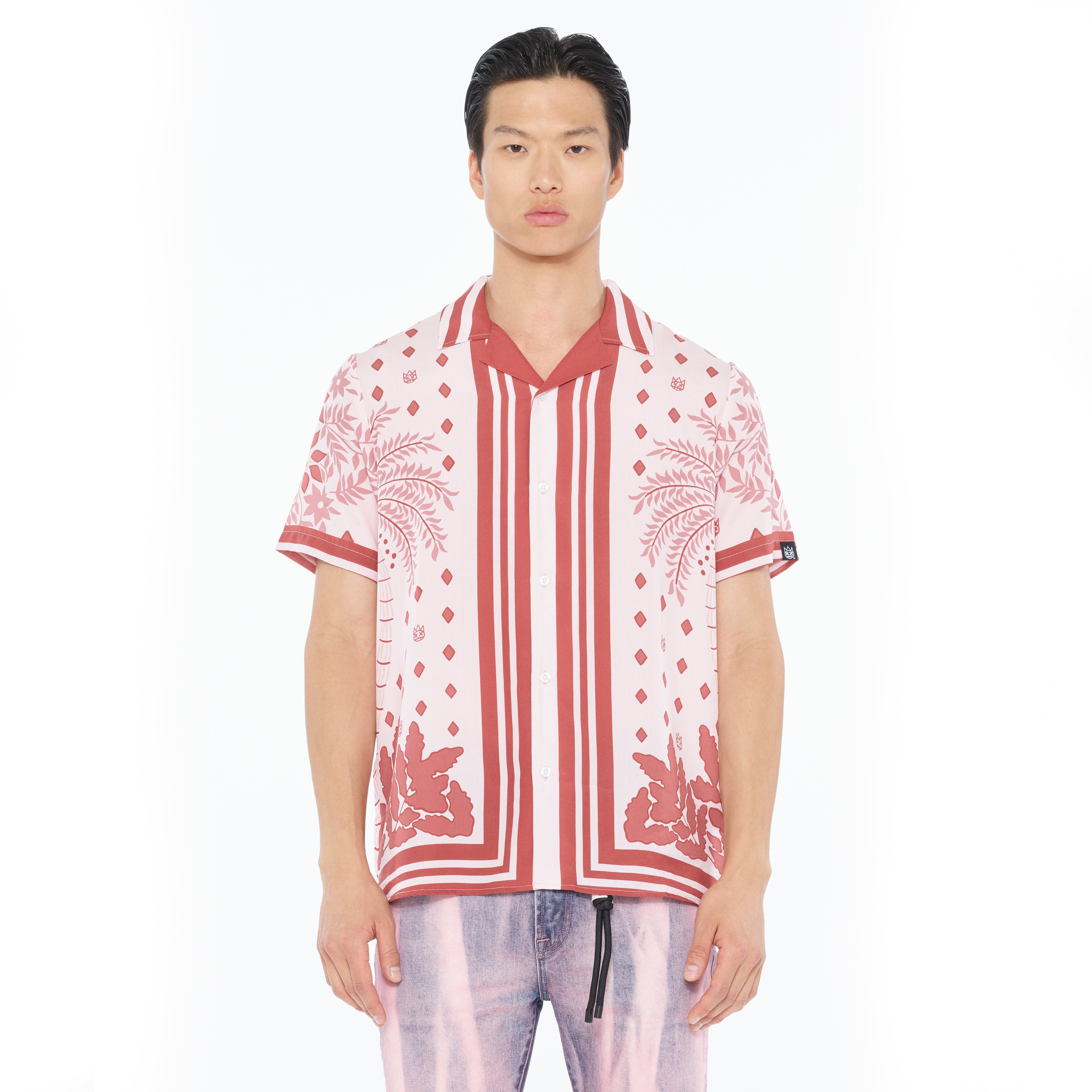 Cult's Cuban Short Sleeve Woven Shirt in Retro - Image 2