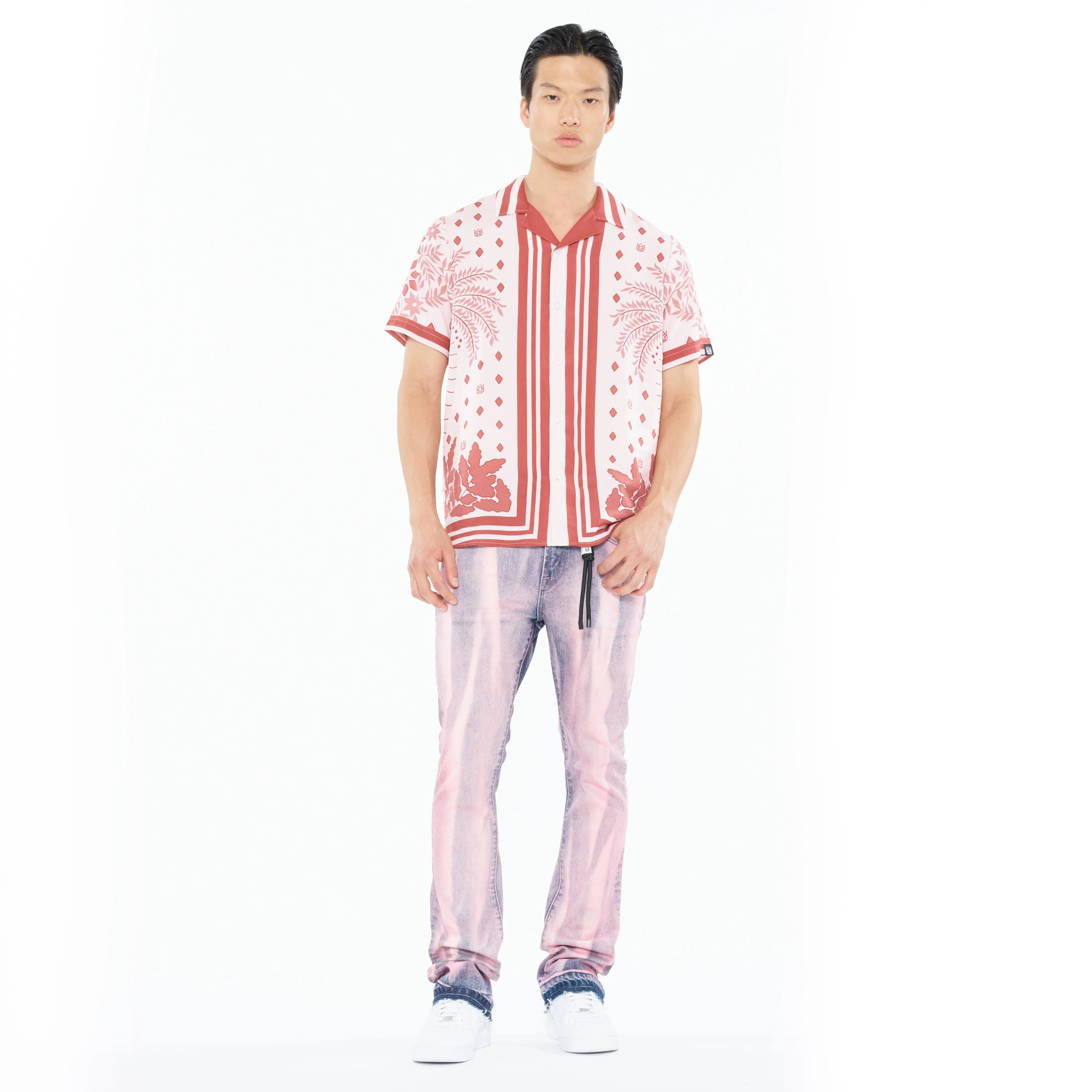 Cult's Cuban Short Sleeve Woven Shirt in Retro - Image 3