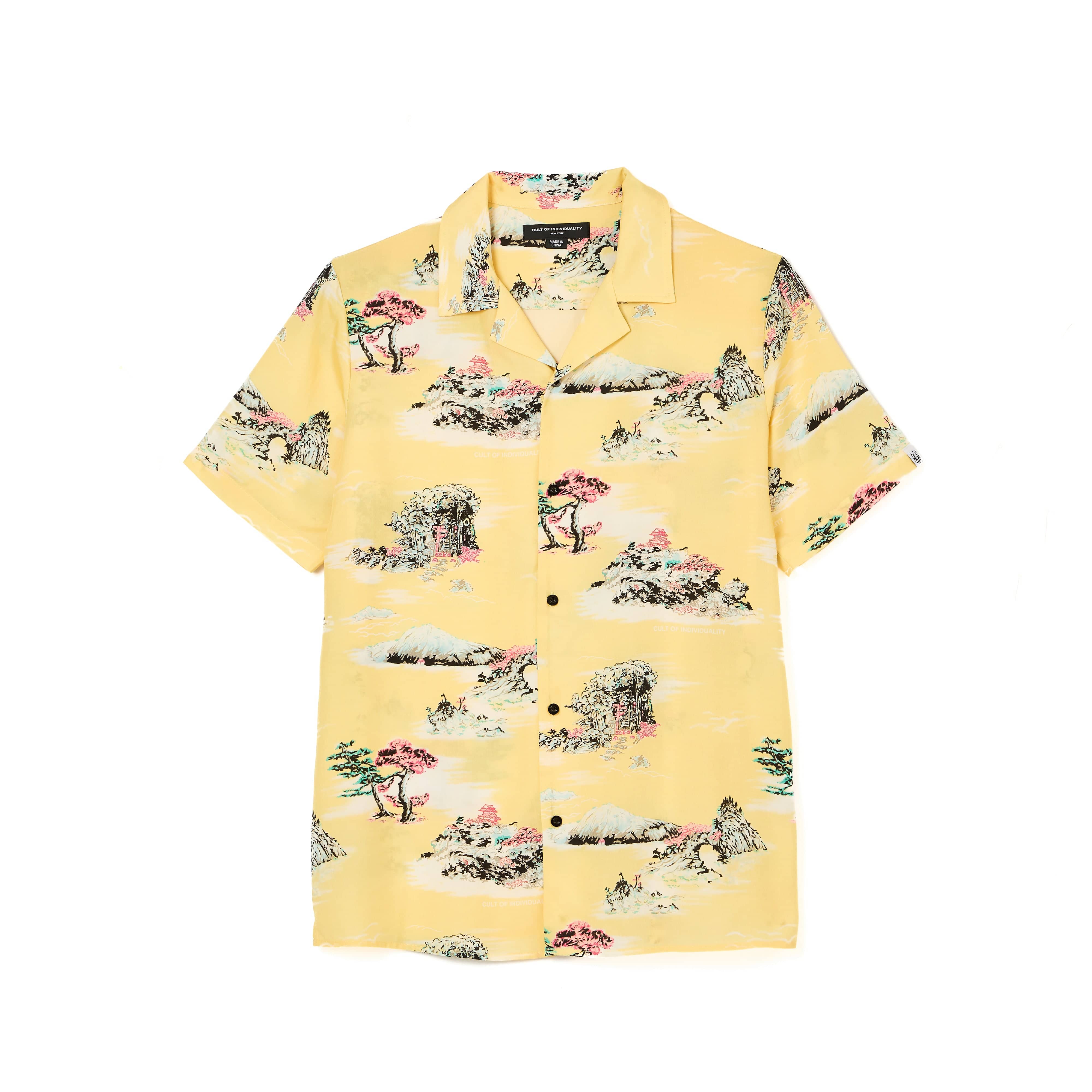Cult's Cuban Short Sleeve Woven Shirt in Senshi