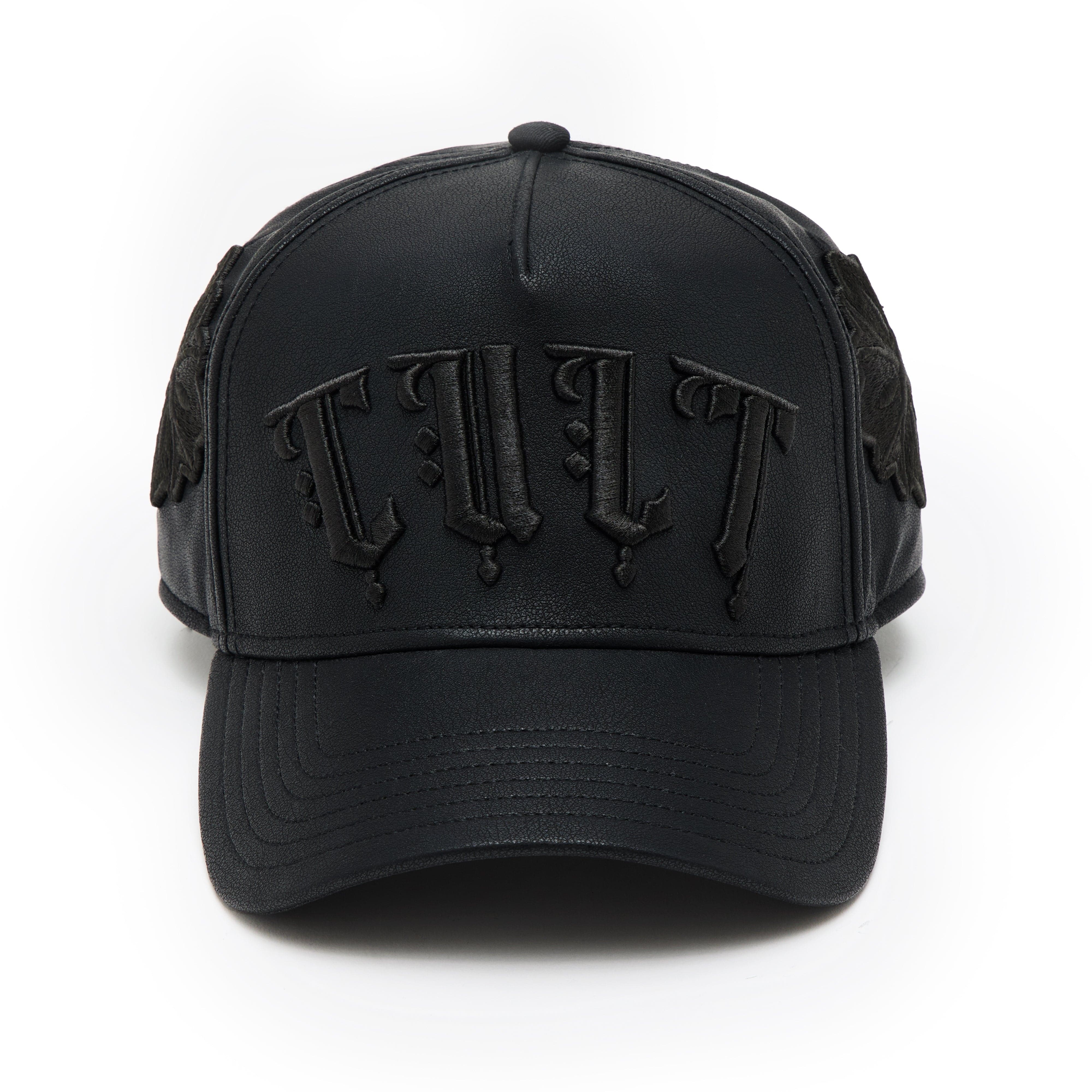 Cult's Cult X El Alfa Logo 5 Panel A Frame Trucker Hat "Flower" in Black