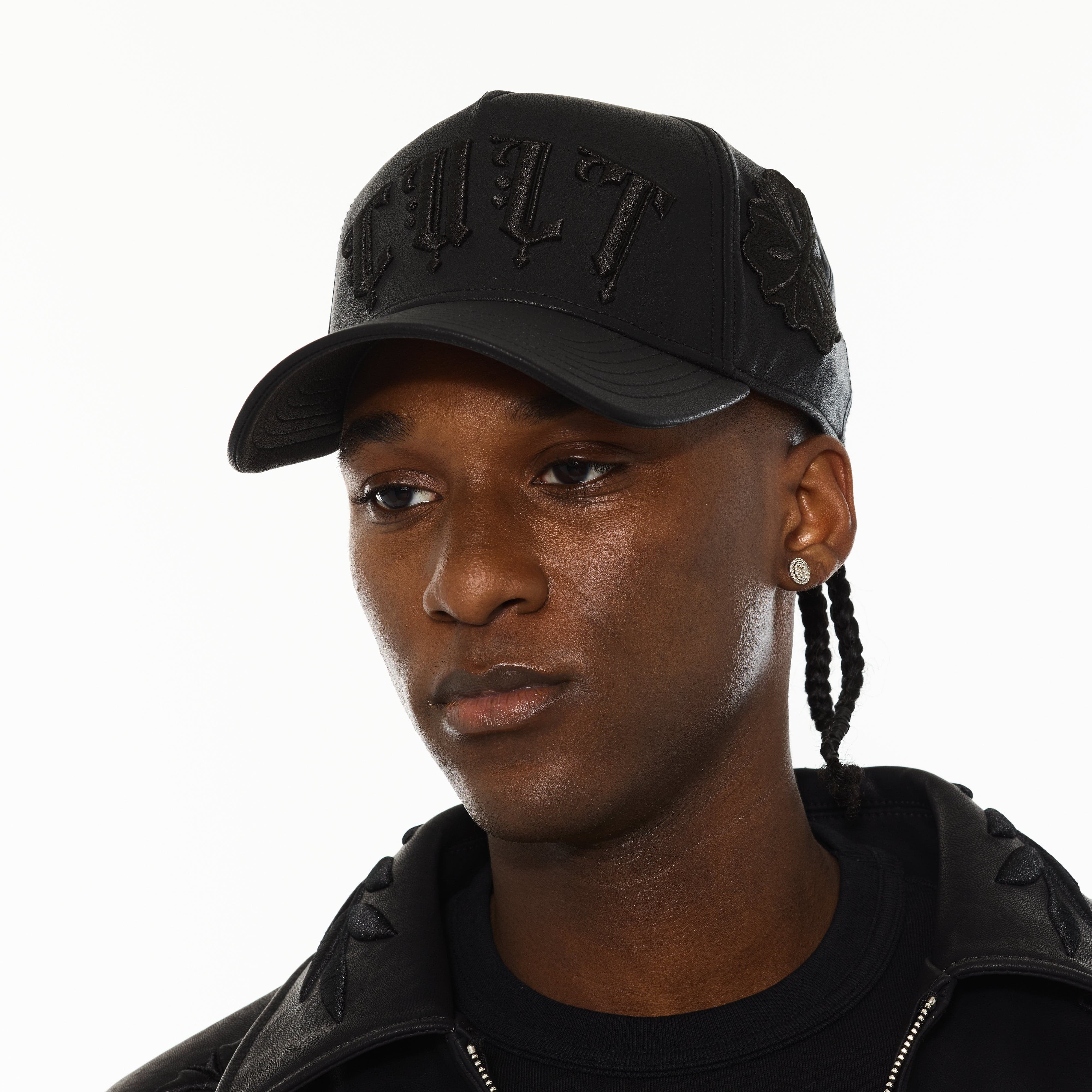 Cult's Cult X El Alfa Logo 5 Panel A Frame Trucker Hat "Flower" in Black - Image 4