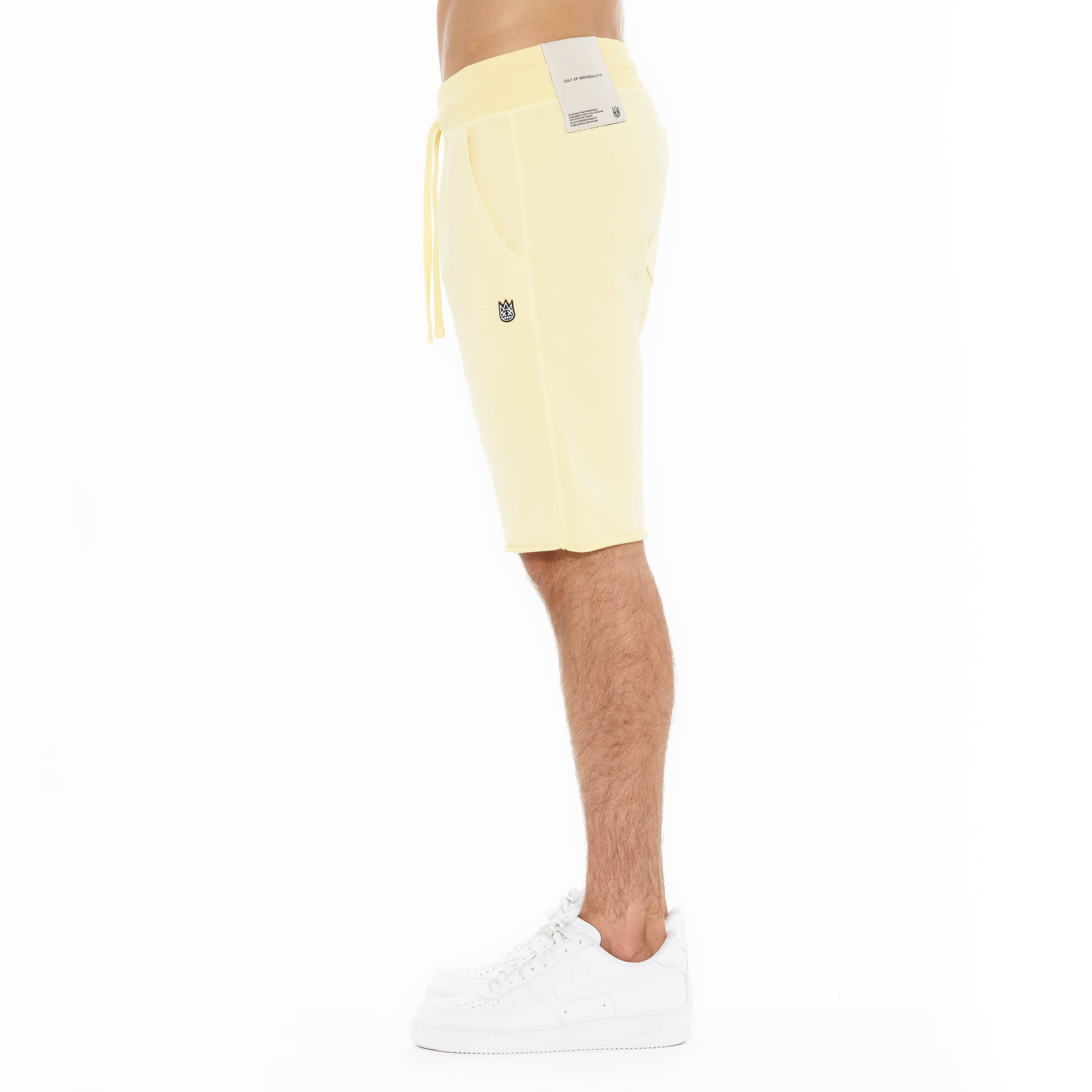 Cult's French Terry Sweatshorts in Banana - Image 4