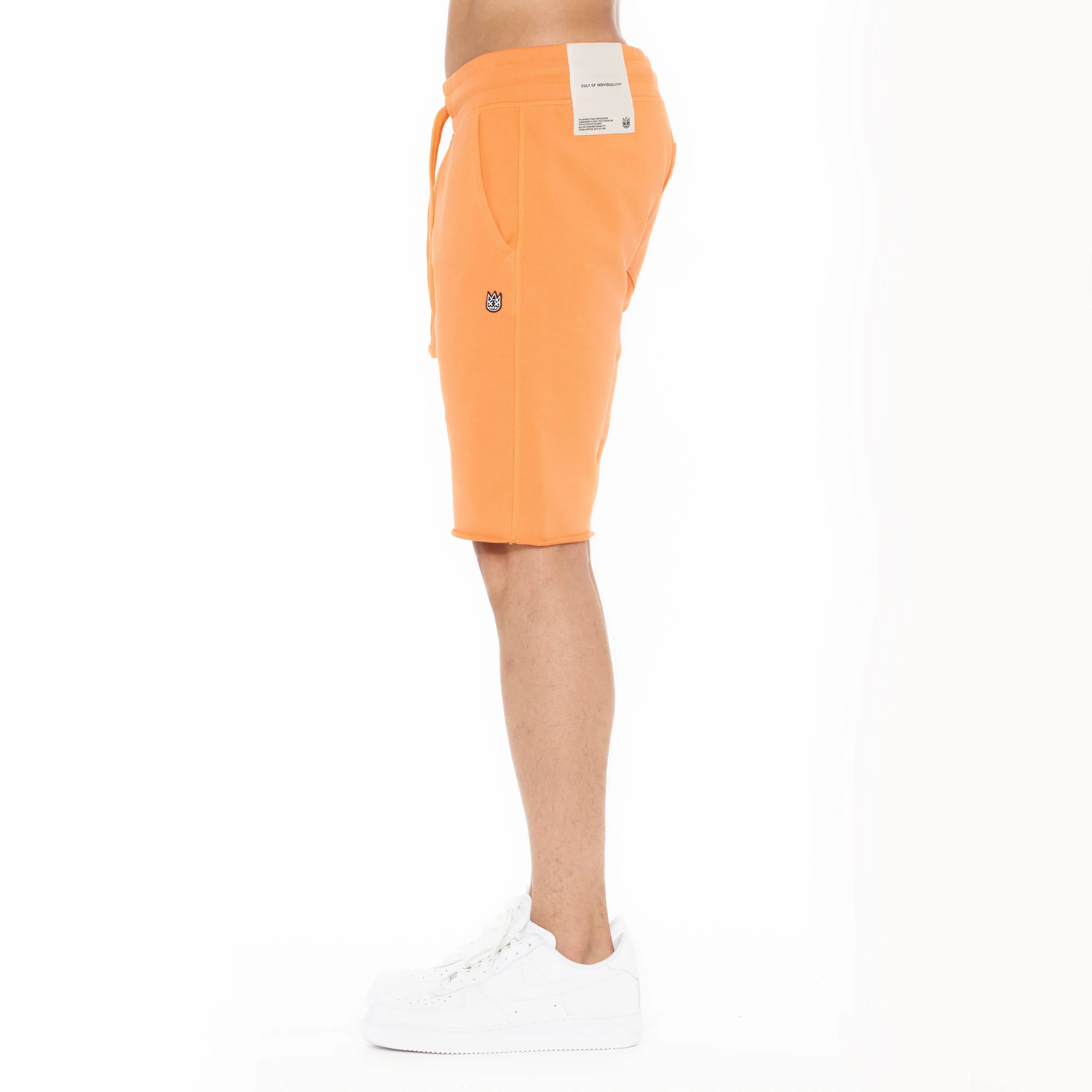 Cult's French Terry Sweatshorts in Orange - Image 4