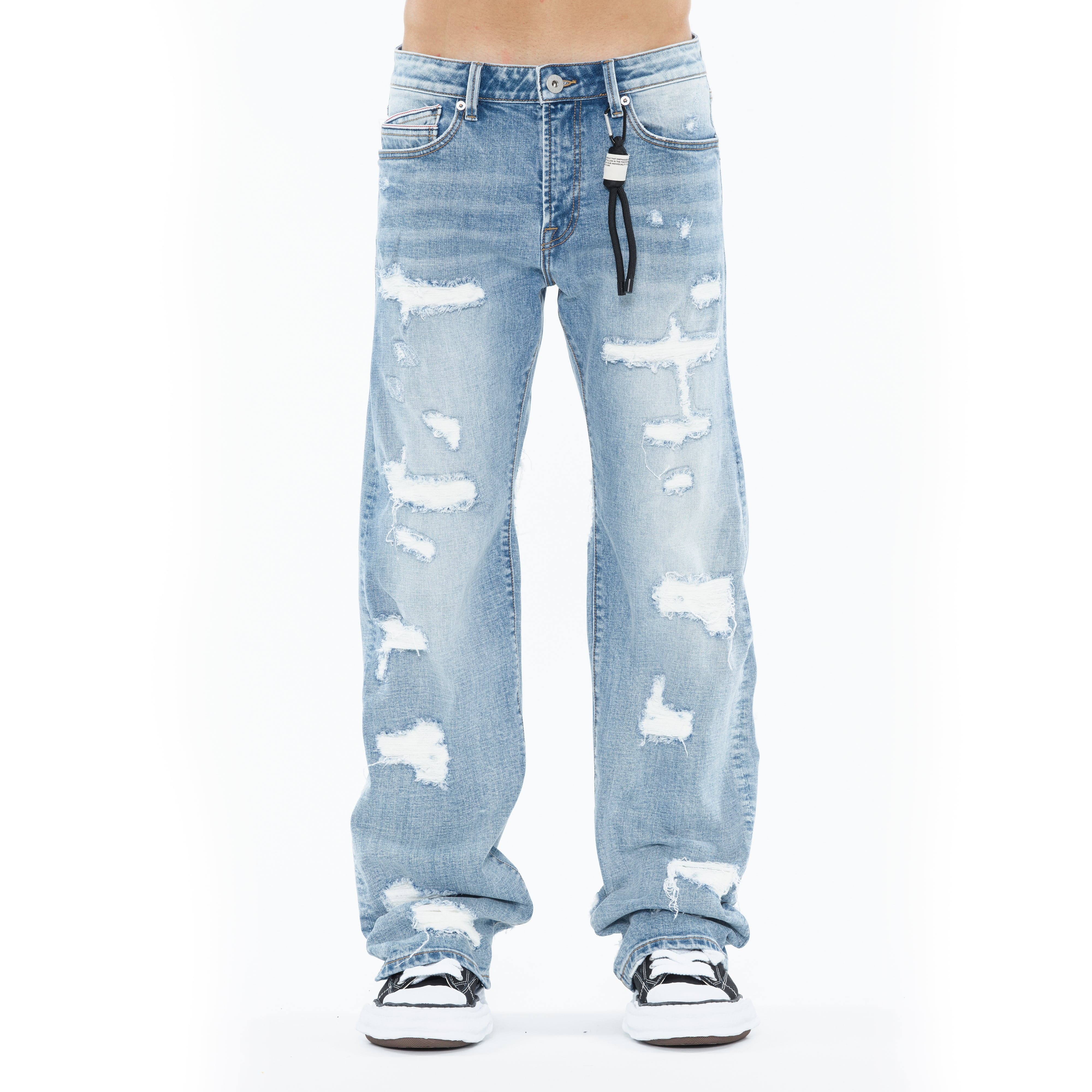 Cult's Grunge Baggy 607 Jeans in Back Emb - Image 2