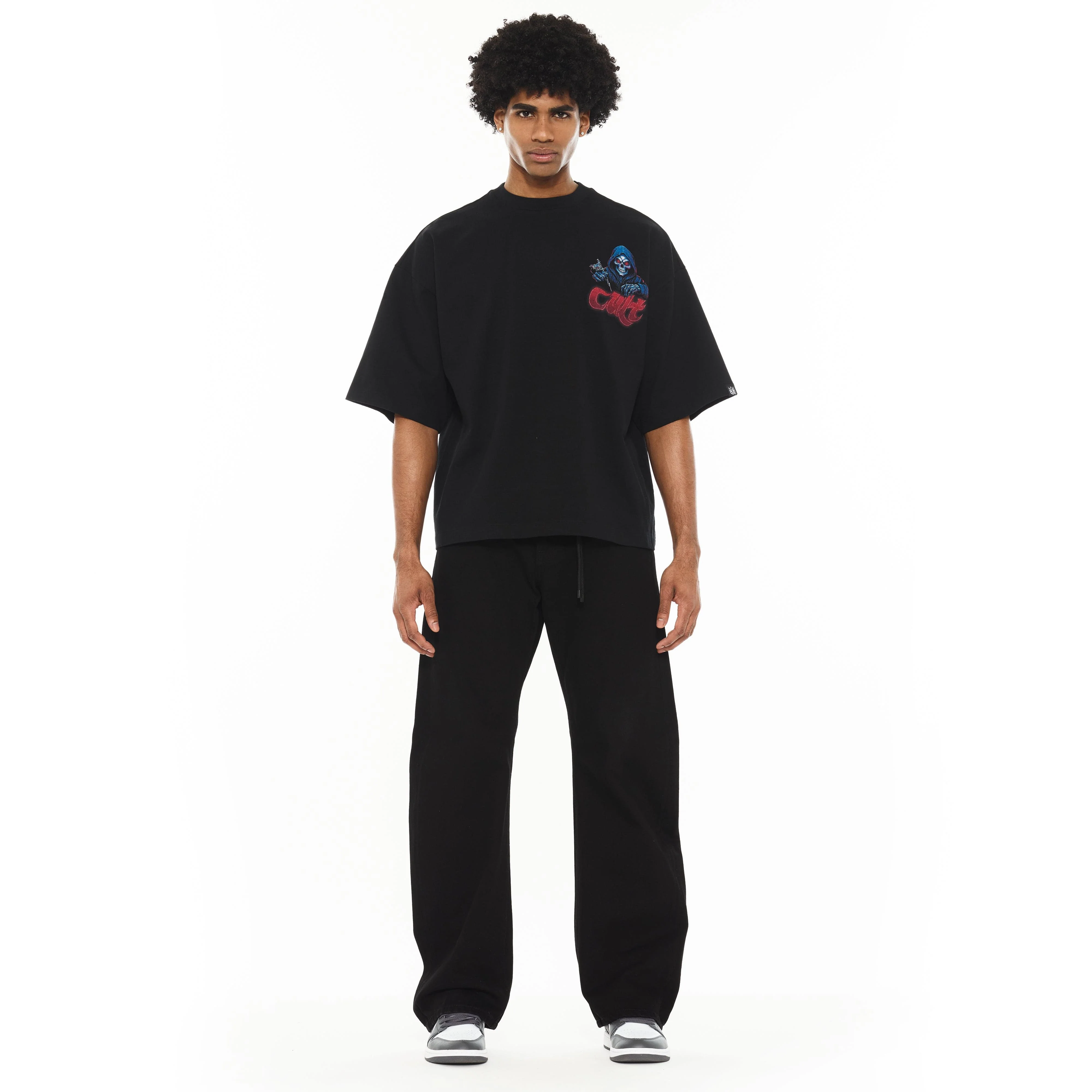 Cult's Grunge Baggy 607 Jeans in Black - Image 5