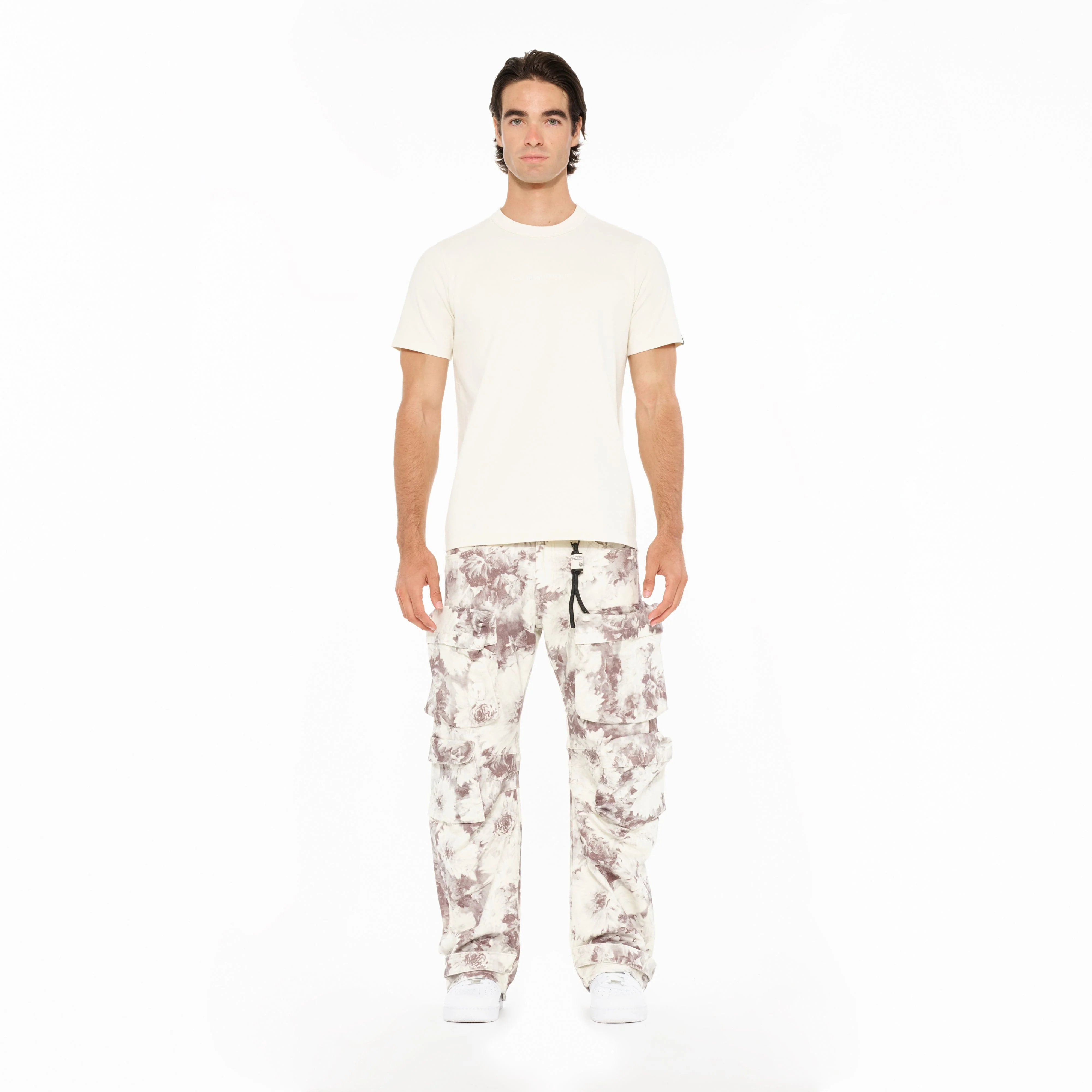 Cult's Grunge Baggy Cargo 610 Jeans in Floral Print - Image 5
