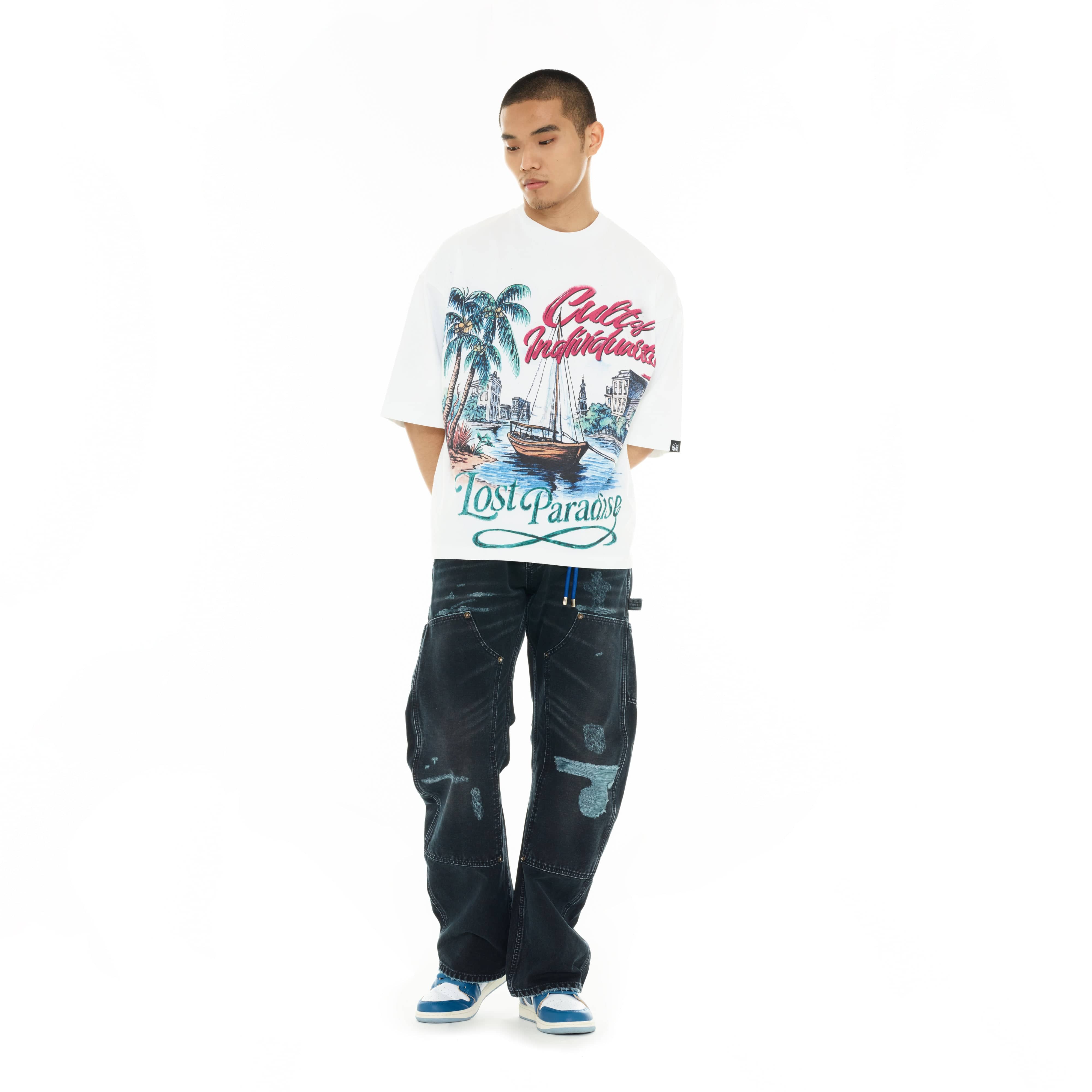Cult's Grunge Carpenter Jeans in Vintage Navy - Image 5