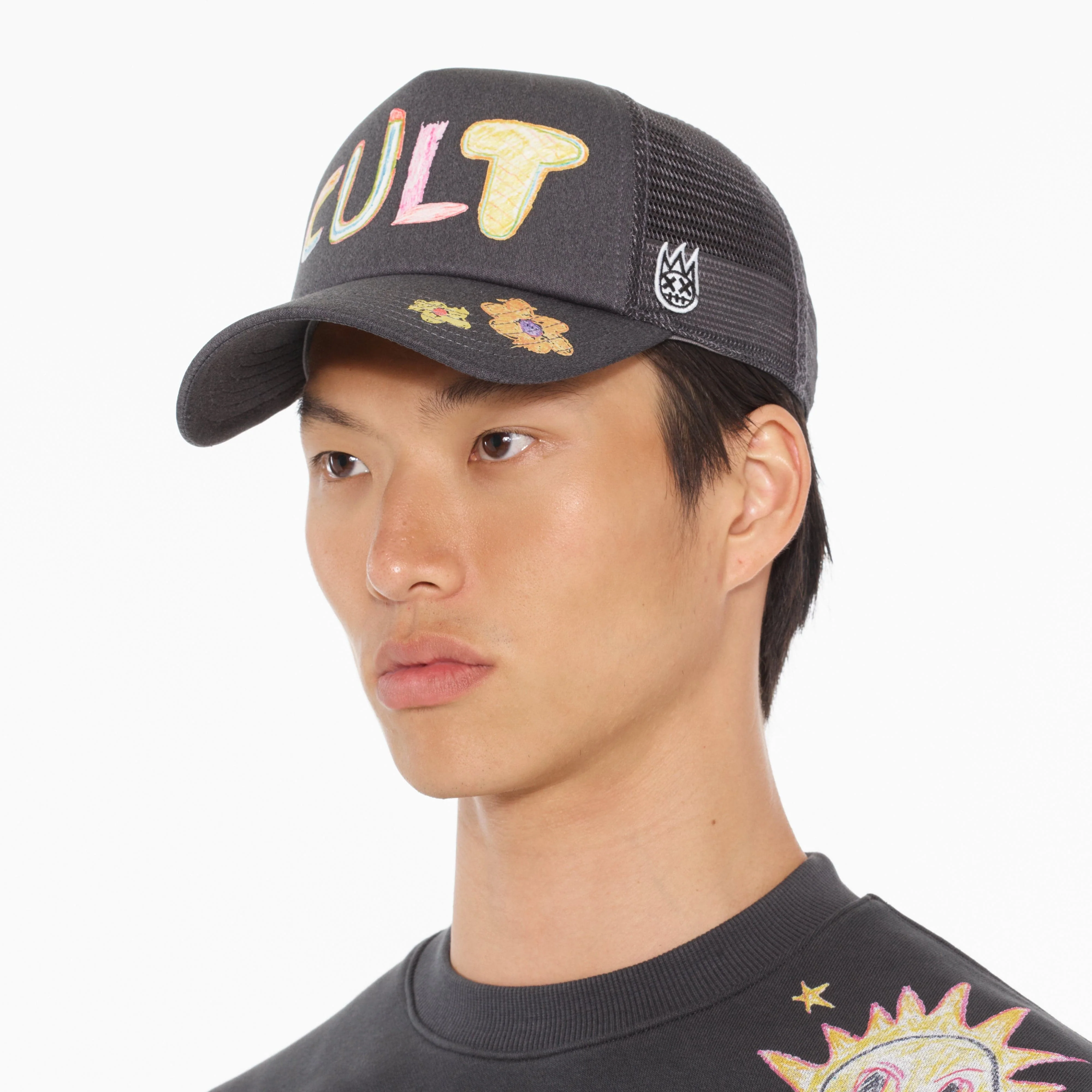 Cult's Hand Drawn Hat in Steel - Image 3
