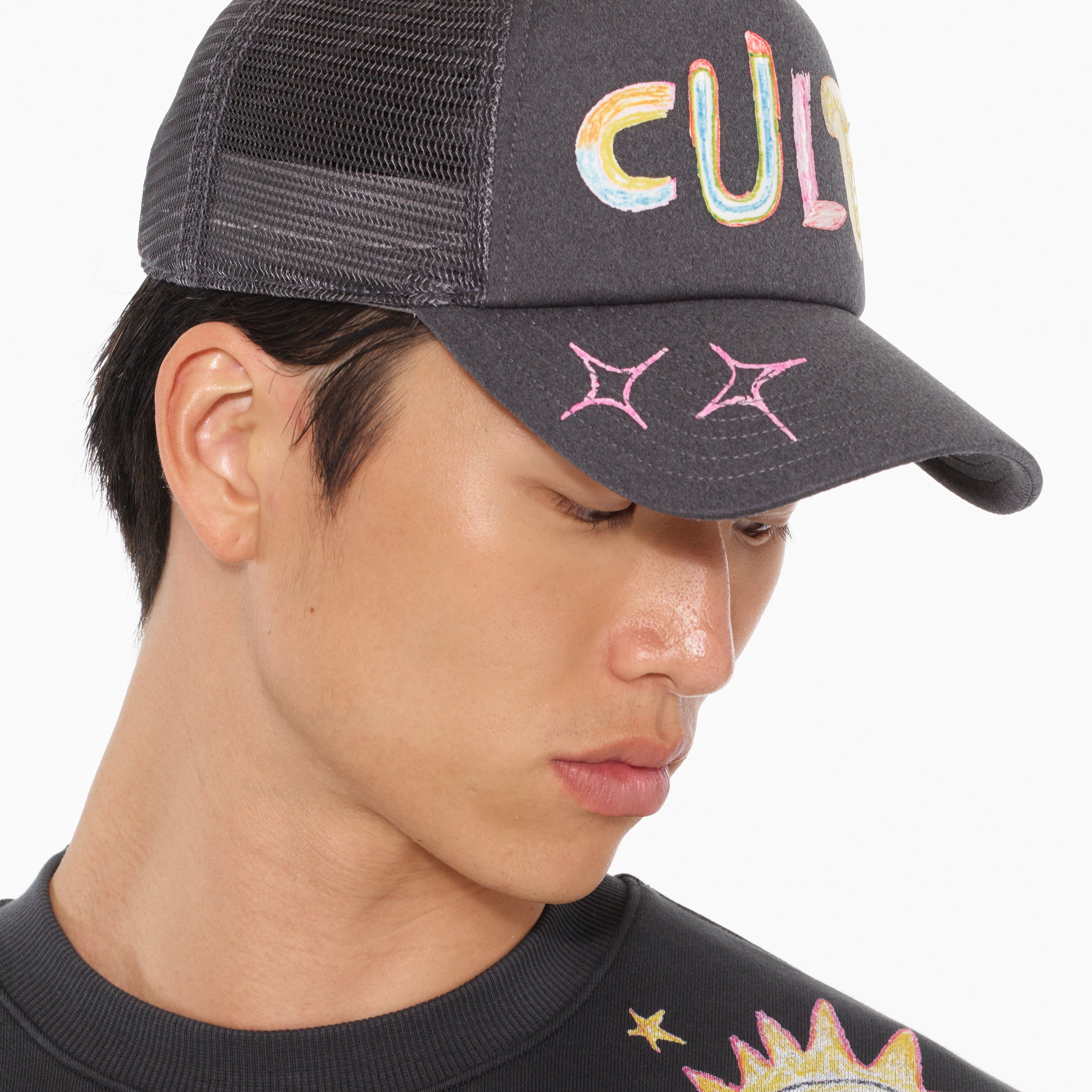 Cult's Hand Drawn Hat in Steel - Image 4