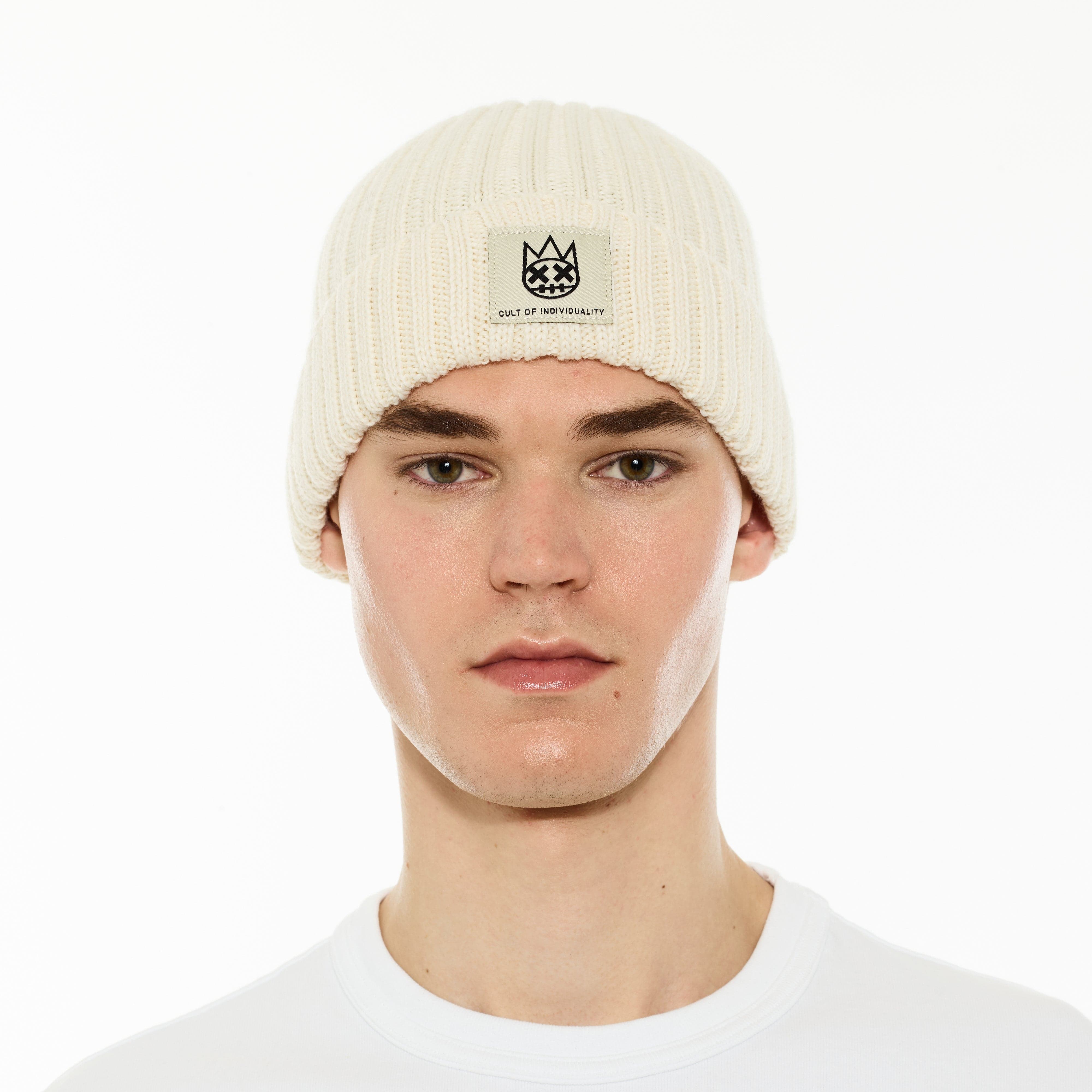 Cult's Knit Hat in Winter White - Image 2